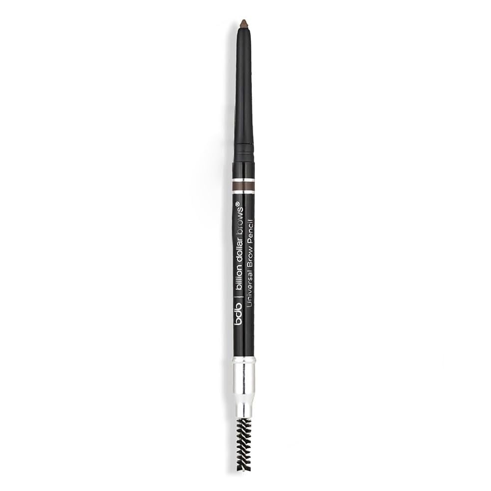 Billion Dollar Brows Universal Eyebrow Pencil – Dual-Ended Design with Precision Tip & Spoolie, Matte Finish, Waterproof, Easy to Use, Vegan & Cruelty-Free for Perfectly Defined Brows
