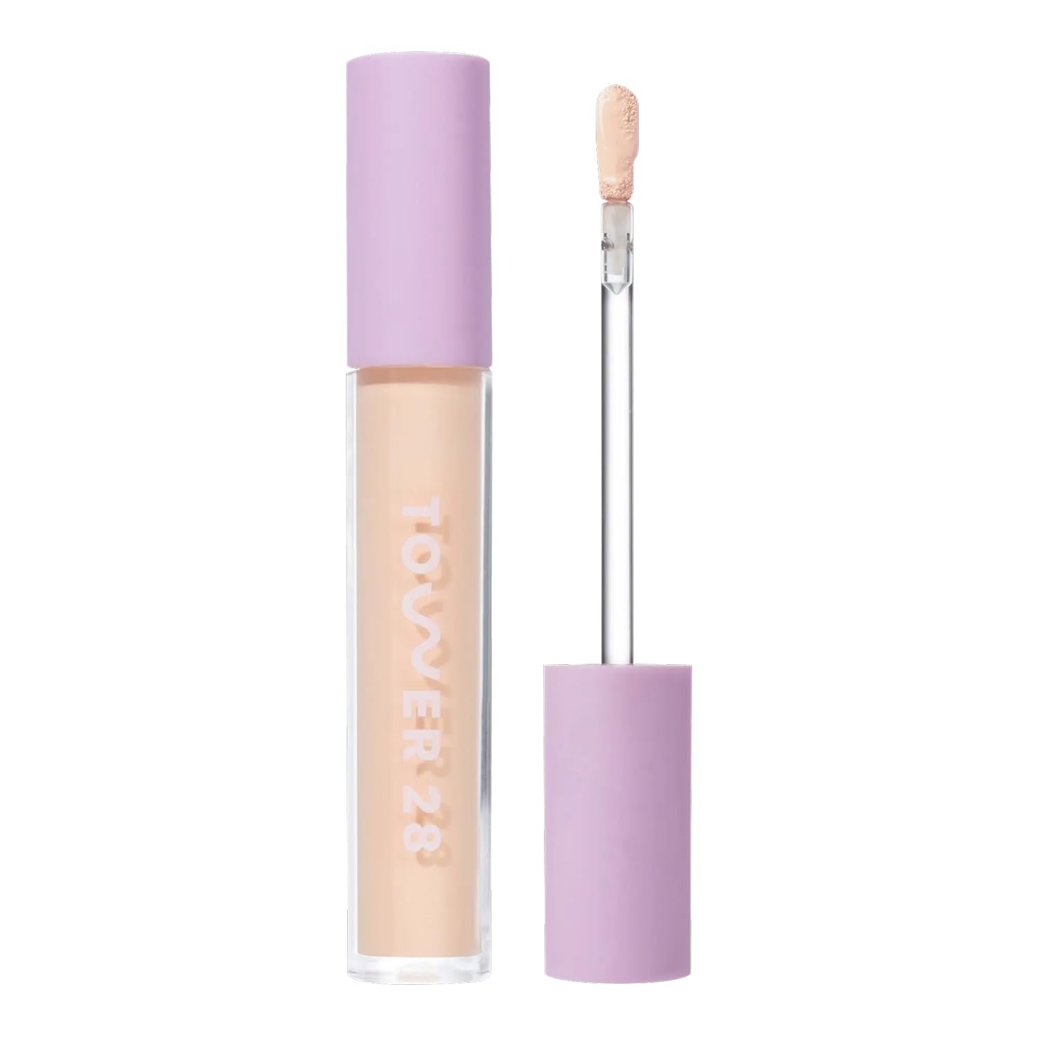 Tower 28 Swipe Serum Concealer – Hydrating Medium-Full Coverage Concealer + Under Eye Brightener – Skin Care Infused Makeup with Hyaluronic Acid + Soothing Centella – 4.0 Light/Medium Cool (0.22 oz)
