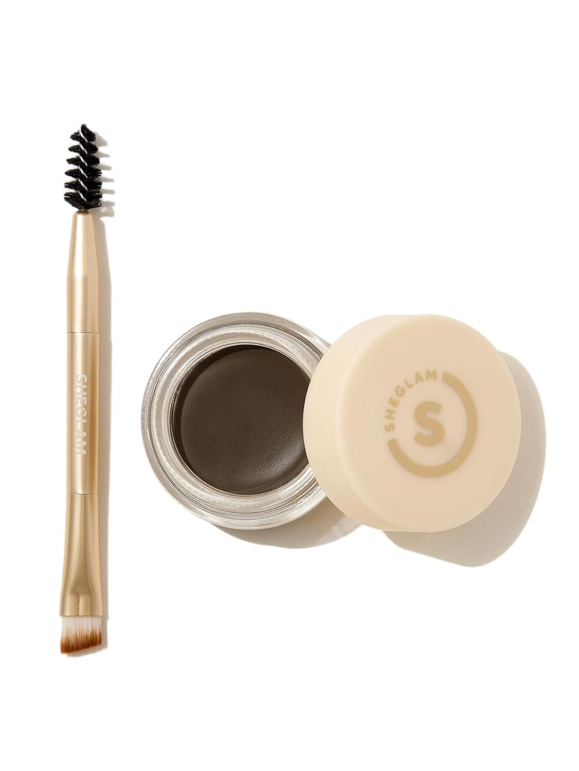 SHEGLAM Boss Brow Waterproof Pomade Waterproof Cream Eyebrow High Pigment-Dark Brown