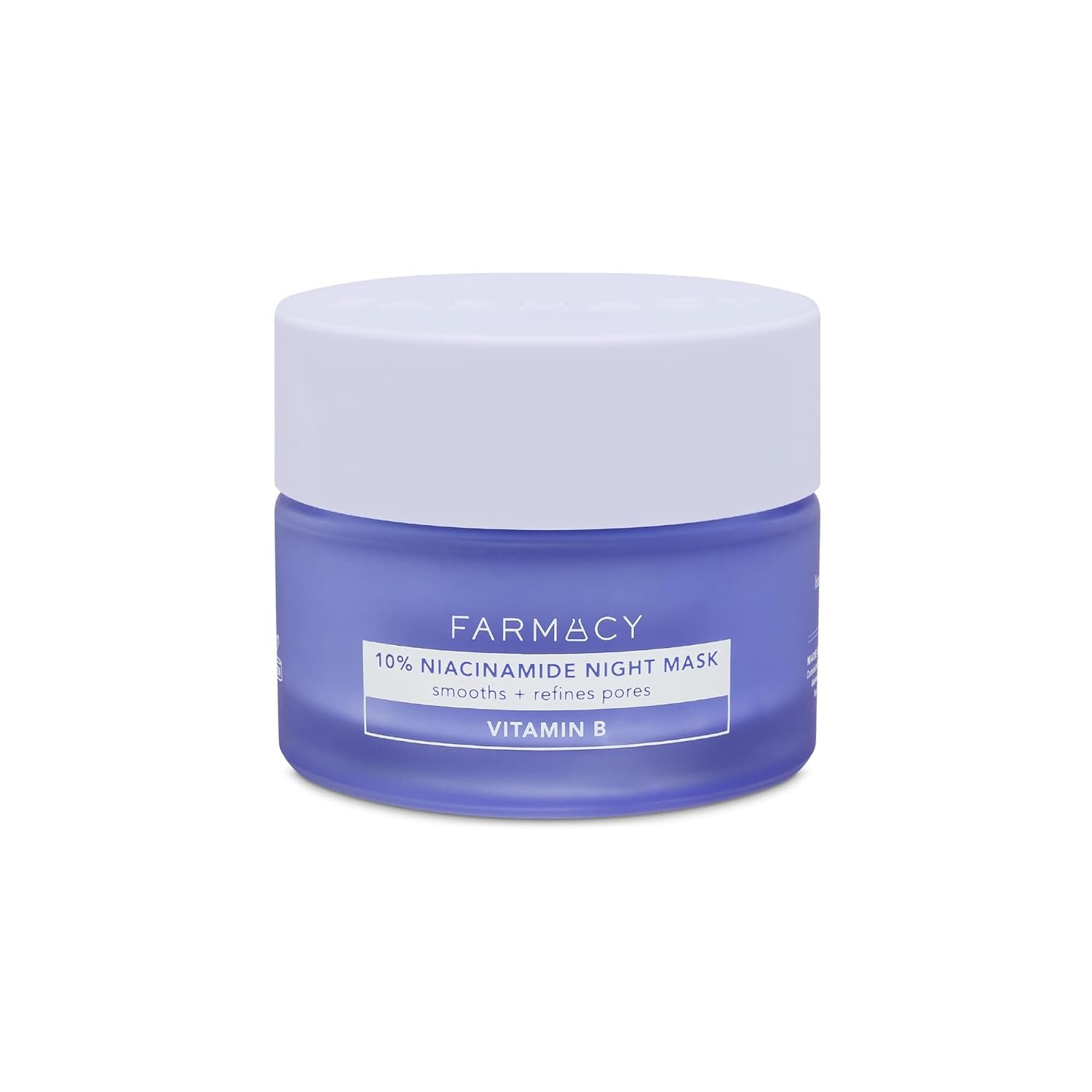Farmacy Niacinamide Overnight Face Mask – Pore Refining Facial Mask with 10% Niacinamide – Replenishes Moisture Barrier with 3% Panthenol + Blueberry Seed Oil for Soft, Supple Skin (50ml)