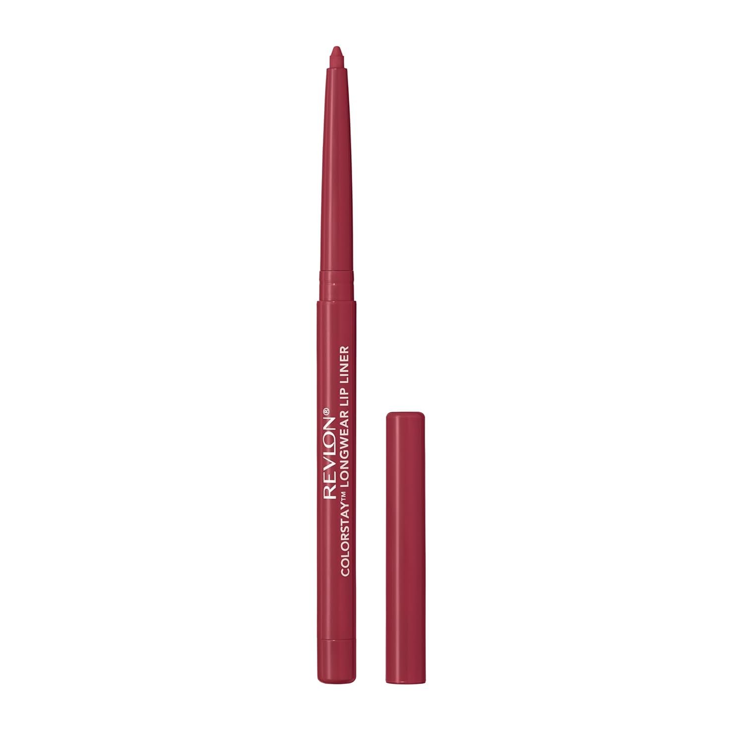 Revlon Colorstay Lip Liner Makeup with Built-in-Sharpener, Longwear Rich Colors, Smooth Application, 670 Wine, 0.01 oz