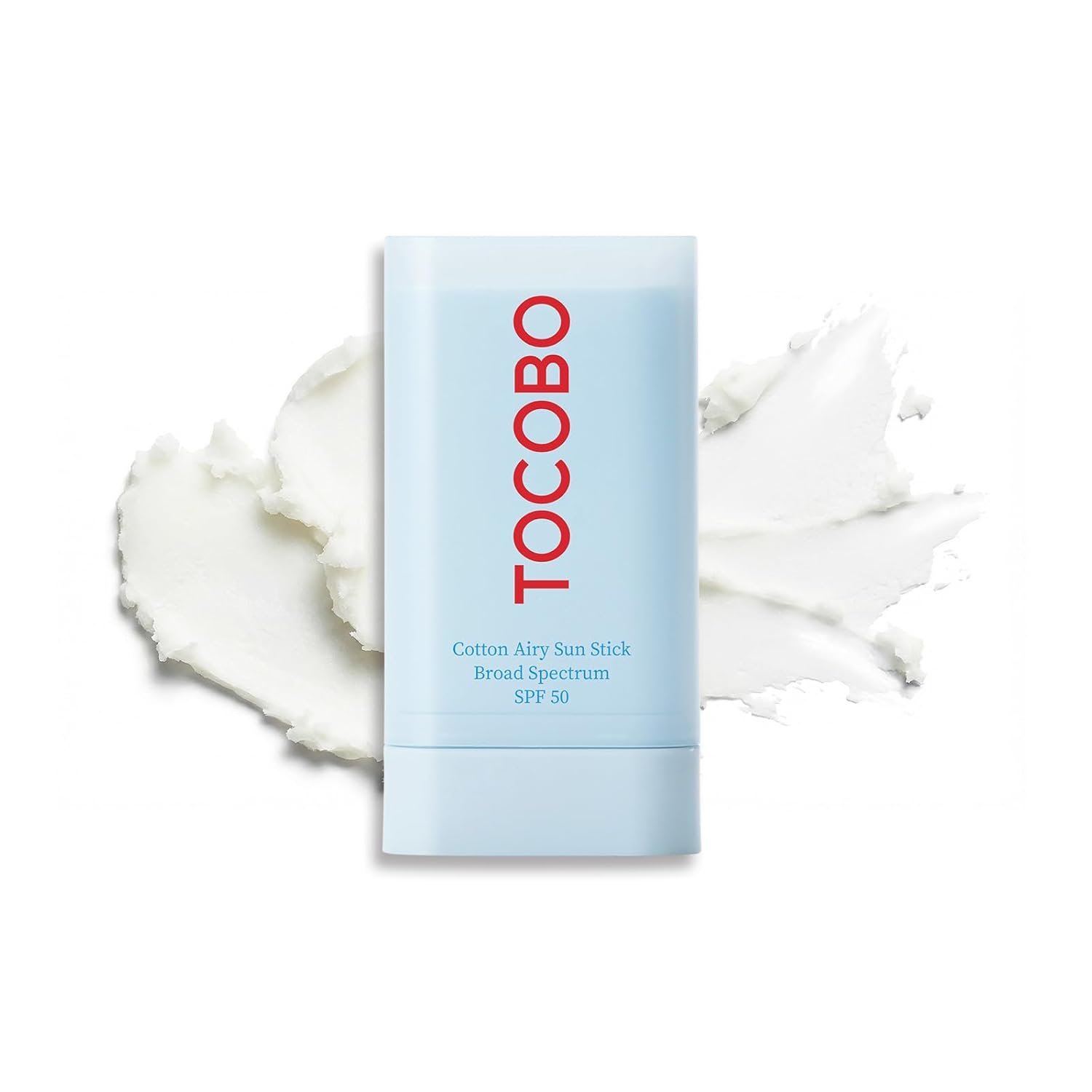TOCOBO Cotton Airy Sun Stick SPF 50 Broad Spectrum Korean Matte Sunscreen Stick for Face – Travel Size Sebum Control Sunblock -Vegan, Lightweight, 0.67 oz (1single pack)