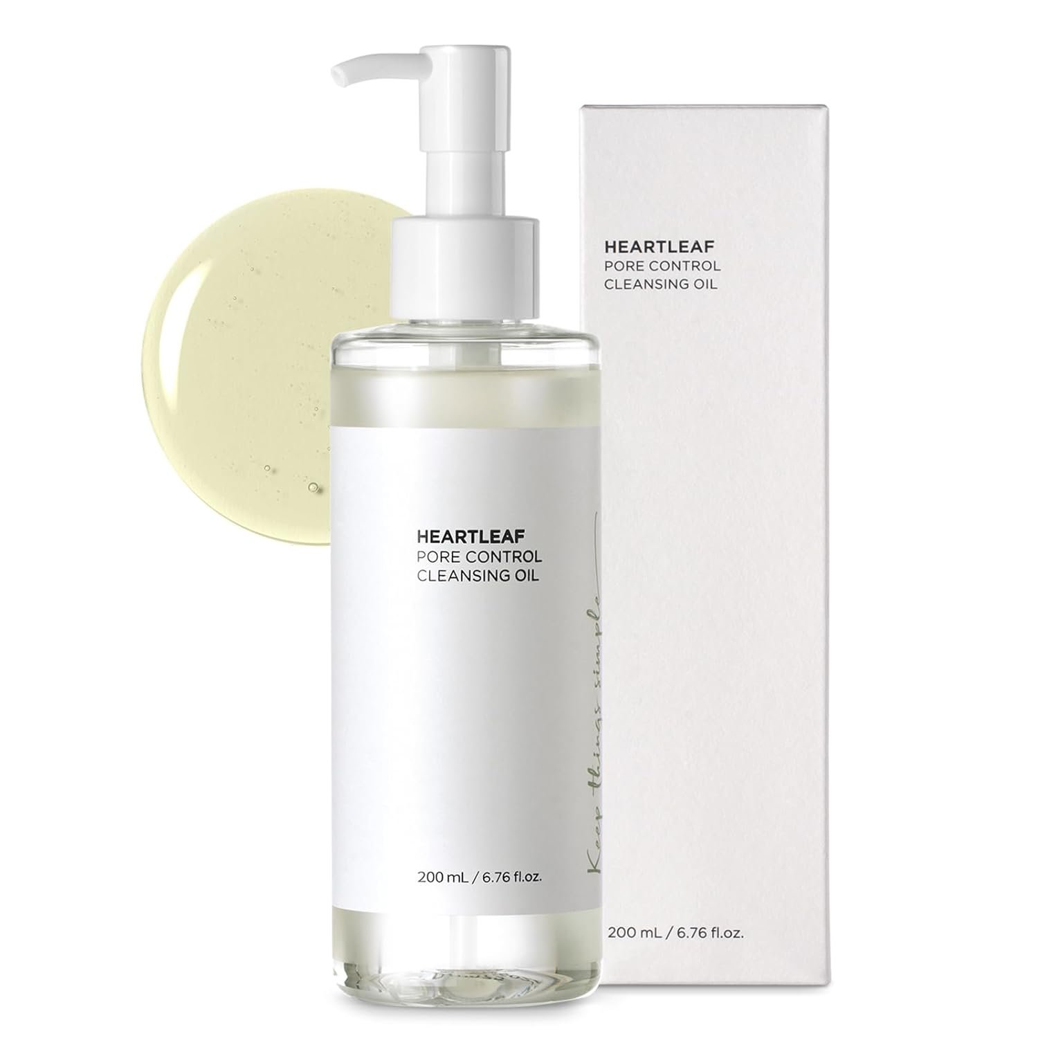 Cleansing Oil for Face 200ml – Plant-Based Makeup Remover & Blackhead Cleanser – Lightweight Pore Control for Sensitive Skin