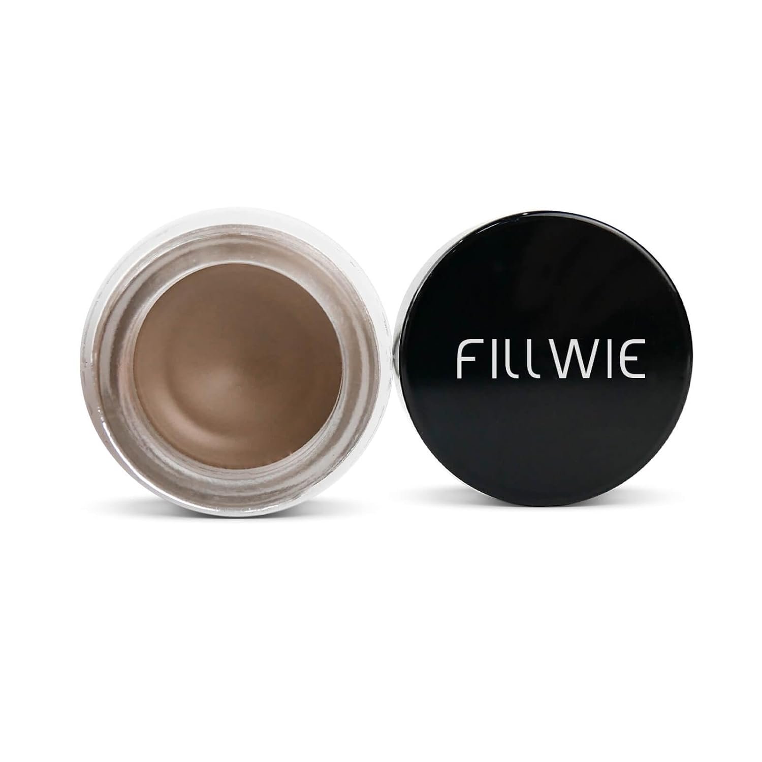 Fliiwie Taupe Tinted Eyebrow Pomade – Long-Lasting Waterproof Eyebrow Gel, Smudge-Proof, Natural Tint & Strong Hold, Easy-to-Use Brow Mascara for Fuller Defined Brows（Taupe）