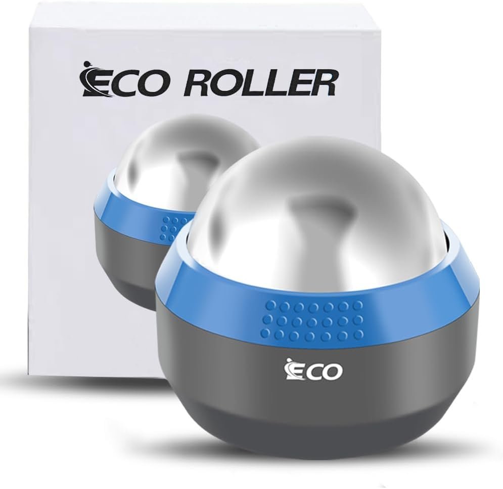 iECO Cold Massage Roller Ball – Ice Roller Ball for Muscles Deep Tissue, Cold & Heat Therapy, Plantar Fasciitis Roller
