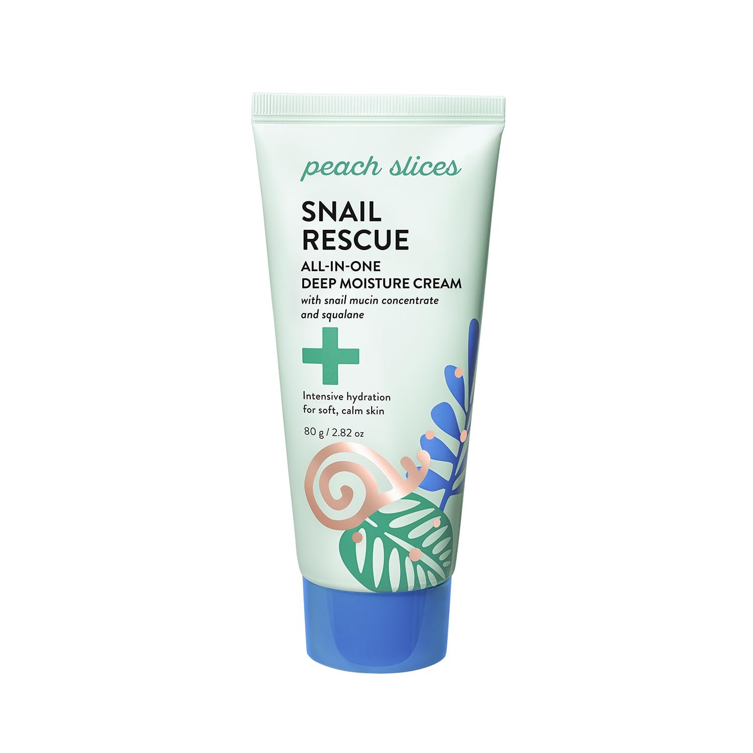 Peach Slices – Snail Rescue All-in-One Deep Moisture Cream (2.82 oz) – Snail Mucin – Intensive Hydration, Soft Skin – Squalane, Hyaluronic Acid & Cica – Clean, Cruelty Free, Korean Skin Care & Beauty
