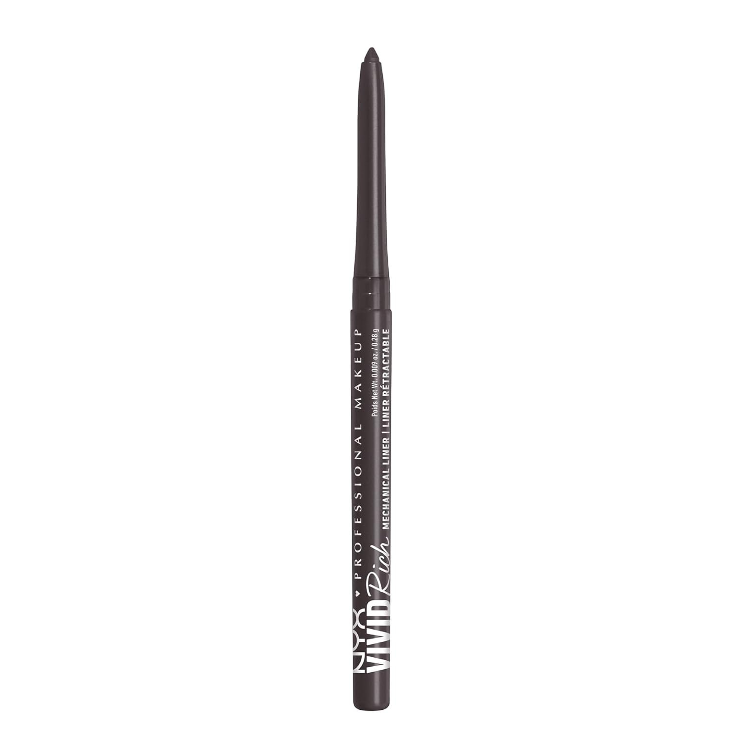 NYX PROFESSIONAL MAKEUP Mechanical Eye Pencil, Vivid Rich Mechanical, Creamy Retractable Eyeliner – Truffle Diamond, Pewter Eyeliner