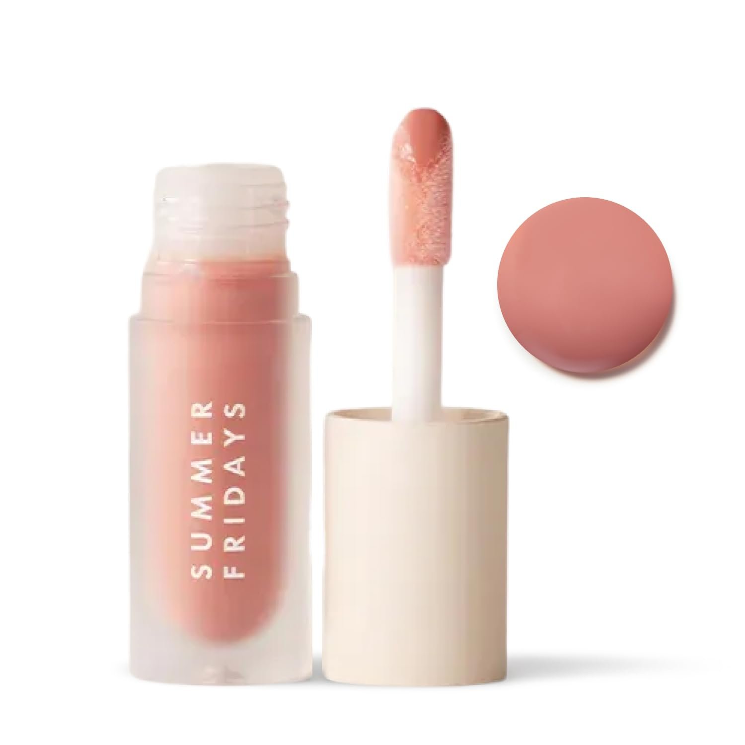 Summer Fridays Dream Lip Oil – Hydrating Tinted Lip Gloss Oil – Non-Sticky Formula with Skincare Benefits for Long-Lasting Softness + Shine – Effortless Beauty Gifts – Bare Sand (0.15 Oz)