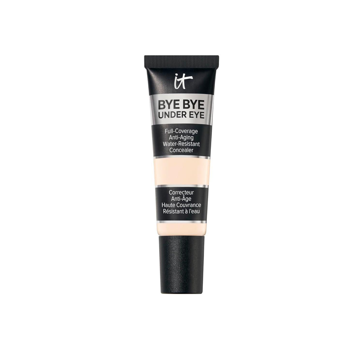 IT Cosmetics Bye Bye Under Eye Concealer – Water-Resistant, 24H Full Coverage Brightening Concealer For Dark Circles, Fine Lines, Redness & Discoloration, Anti-Aging Color Correcting Cream – 0.4 fl oz