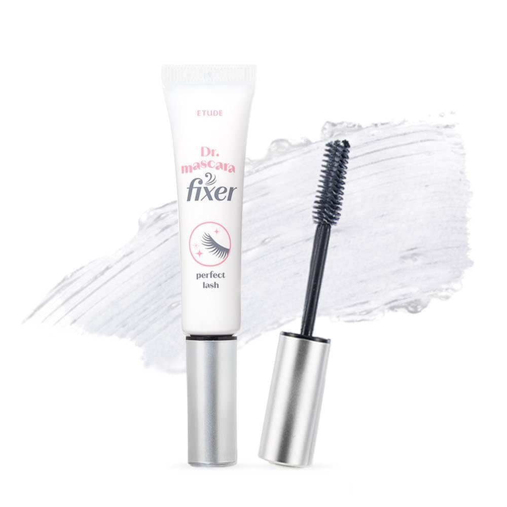 ETUDE Dr. Mascara Fixer For Perfect Lash, clear mascara primer, Korean Mascara Fixer All-Day Curl Hold, Volumizing, Smudge-Proof, Korean Makeup, Beauty, Transparent (0.203 Fl Oz)