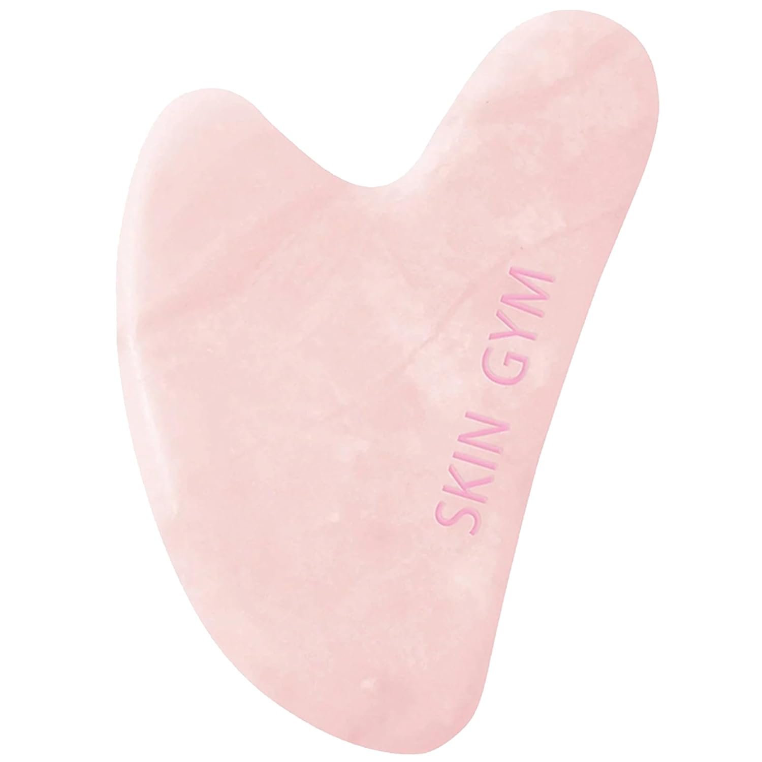 SKIN GYM Rose Quartz Heart Gua Sha Facial Massage Tool | for Face and Body | Sculpting and Relaxation