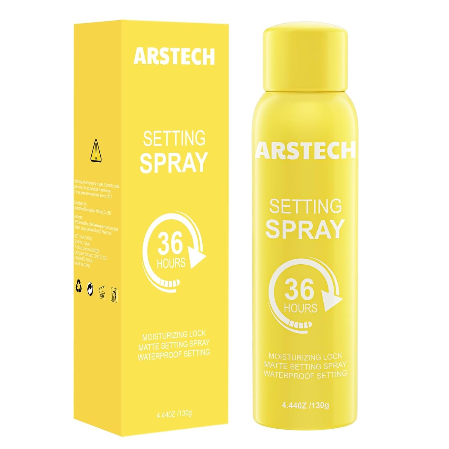 Setting Spray for Makeup Long Lasting for up to 36HR Wear Vitamin C Ultra-Fine Face Mist Dewy Hydrating & Soothing Finishing Fixing Spray for Make Up All-Day Fresh Look 4.44 oz