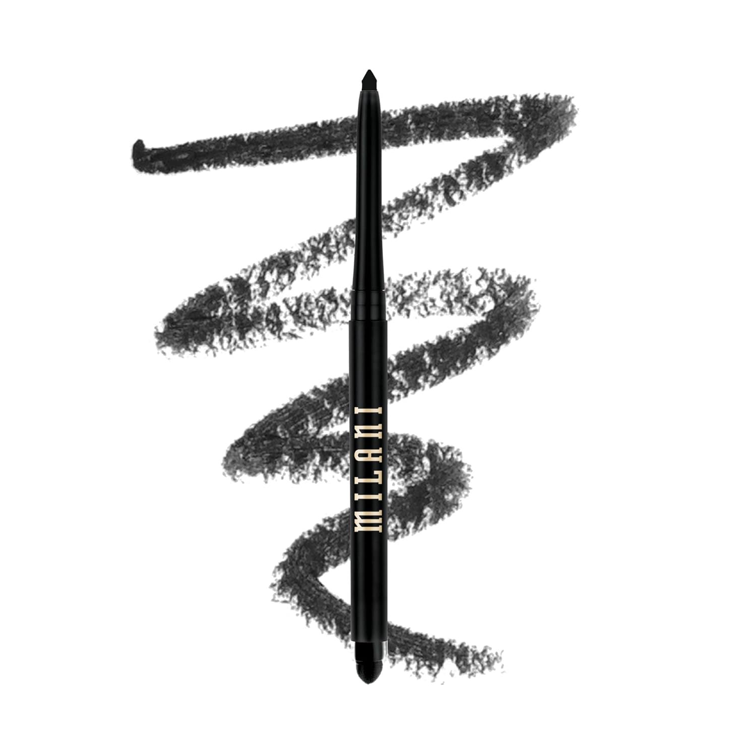Milani Stay Put Eyeliner – After Dark (0.01 Ounce) Cruelty-Free Self-Sharpening Eye Pencil with Built-In Smudger – Line & Define Eyes with High Pigment Shades for Long-Lasting Wear