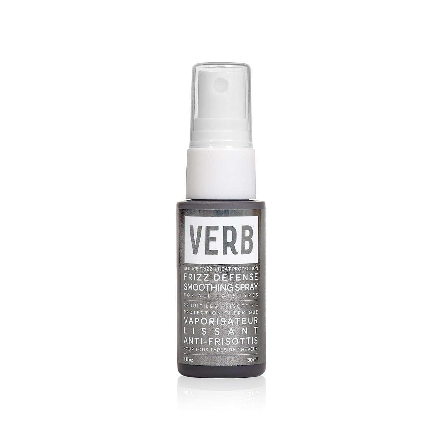 VERB Frizz Defense Smoothing Spray – Anti-Frizz Shield + Heat Protection for Sleek Blowouts – No Parabens, Gluten, or Harmful Sulfates – All Hair Types