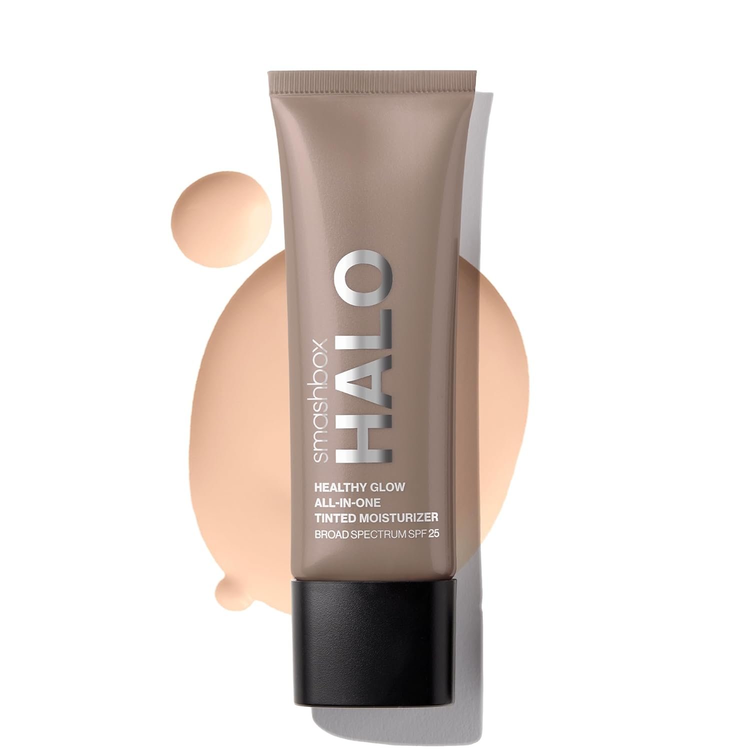 Smashbox Halo Healthy Glow Tinted Moisturizer with SPF 25 | 24-Hour Hydrating Buildable Coverage with a Natural Dewy Finish, Hyaluronic Acid & Niacinamide