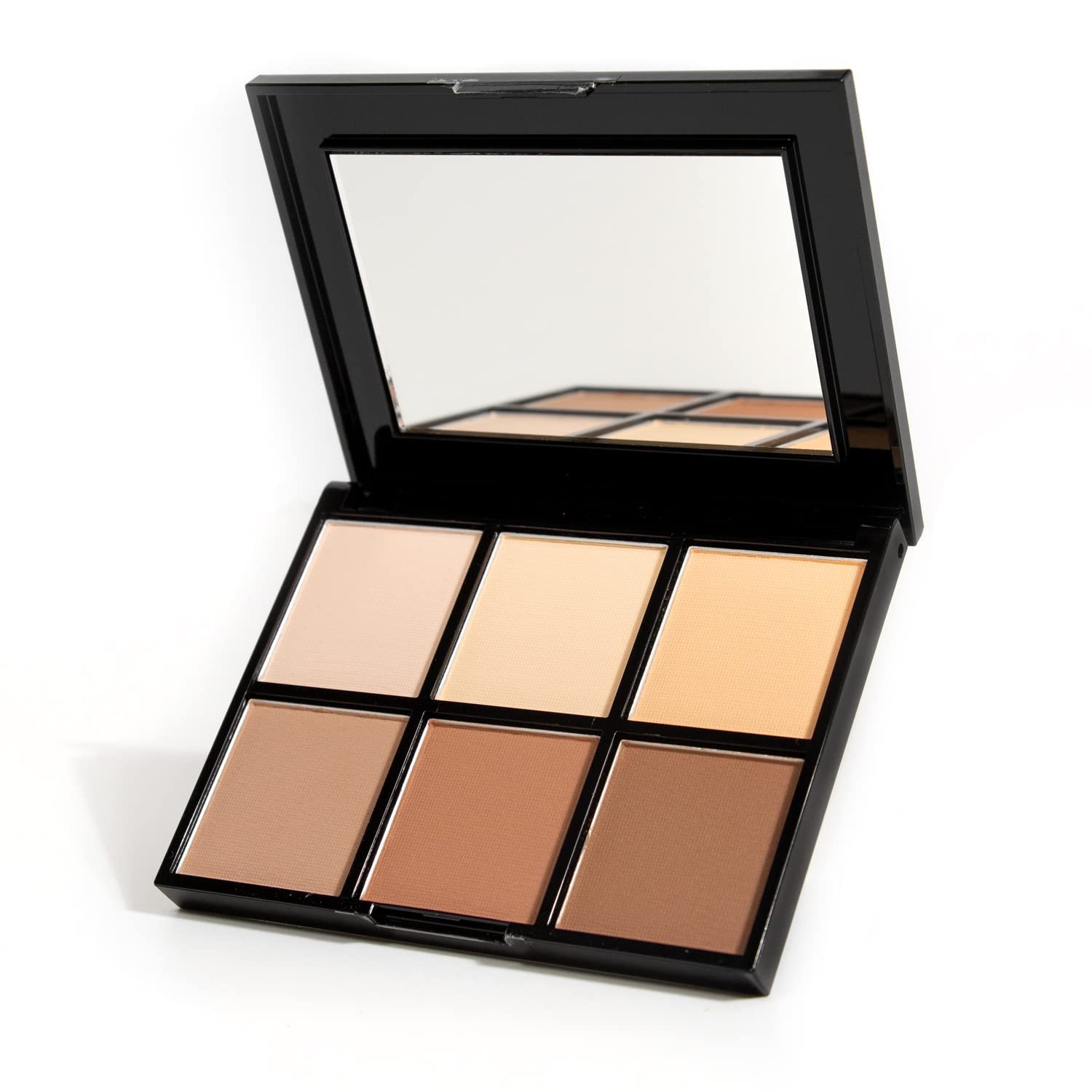 Palladio Definer Contour and Highlight Palette, Perfect for Sculpting Facial Features, Blendable Satin Finish Colors, 6 shades for Contouring and Highlighting, Compact Powder with Mirror