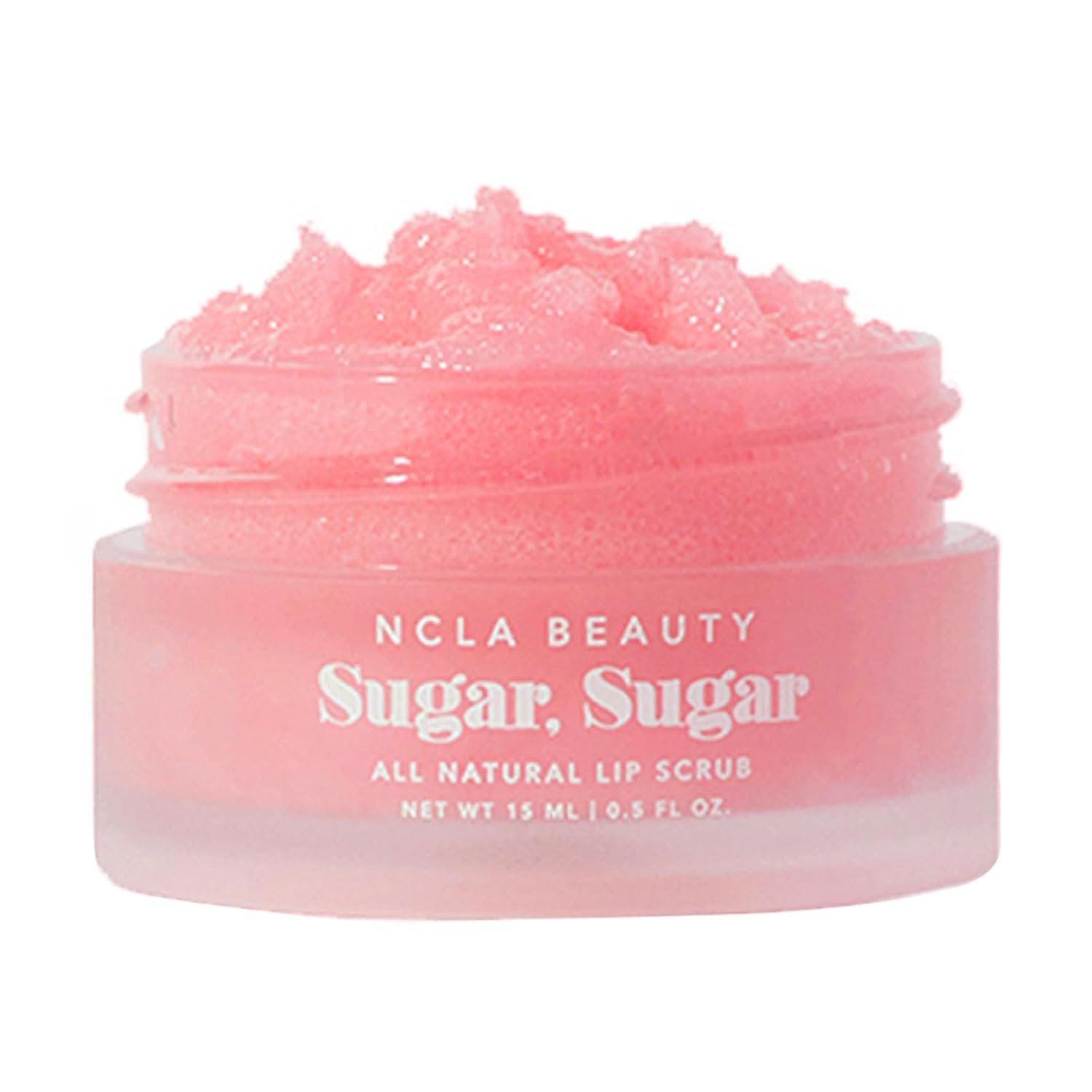 NCLA Beauty Sugar All Natural Lip Scrub – Lip Exfoliator – Made with Sugar, Cocoa and Shea Butter, Agave Nectar – Pink Champagne – 0.5 oz