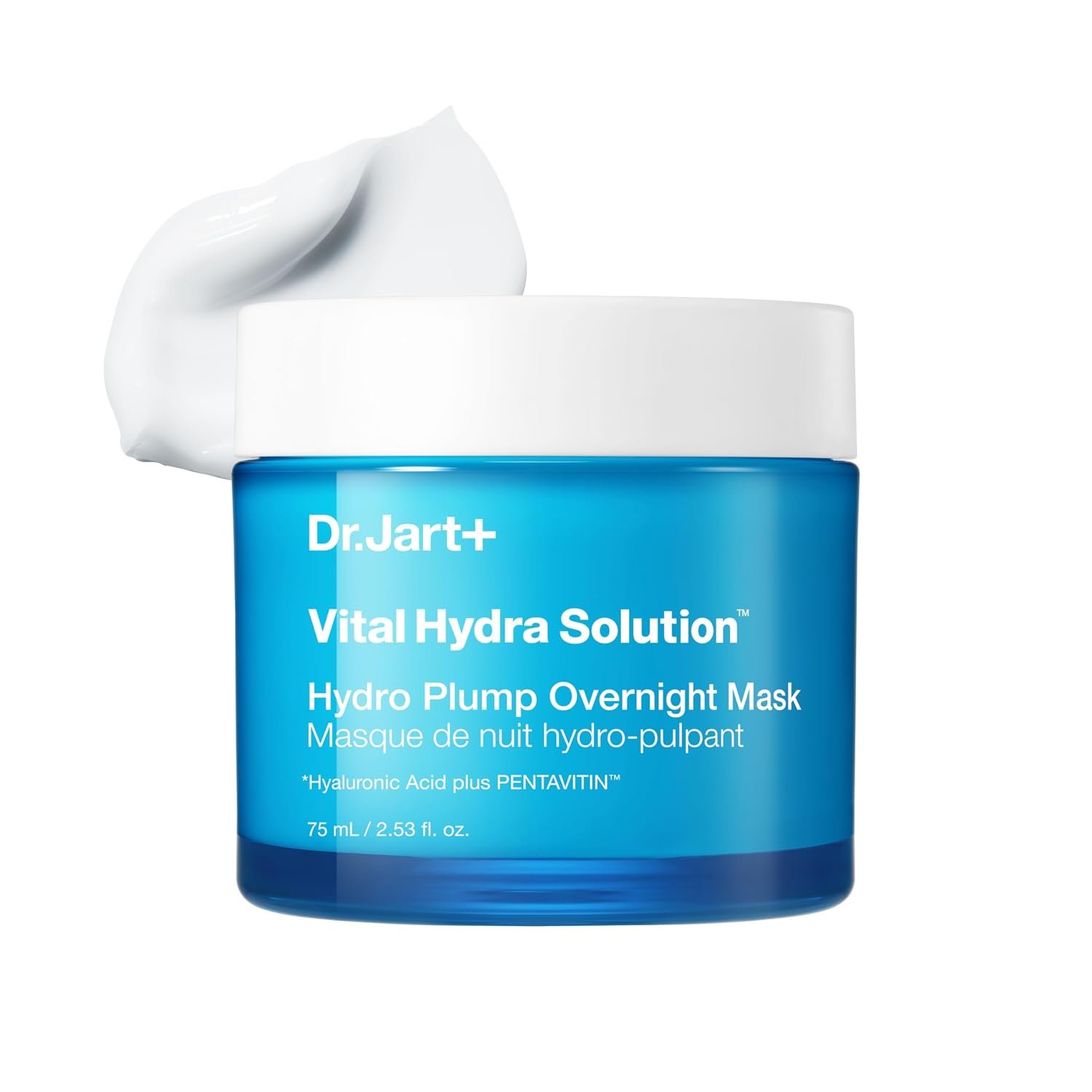 Dr.Jart+ Vital Hydra Solution Hydro Plump Overnight Korean Face Mask with Hyaluronic Acid for Glass Skin | Korean Skin Care, 2.53 Fl Oz