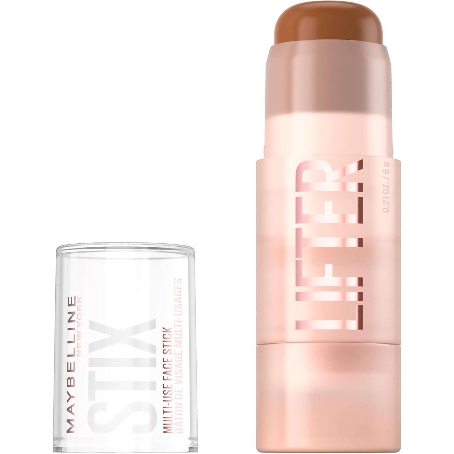 Maybelline Lifter Stix Multi-Use Face Stick – Contour, Bronzer, Concealer and Foundation Stick, All-In-One Creamy Face Makeup with Cranberry Seed Oil, 70, 1 Count