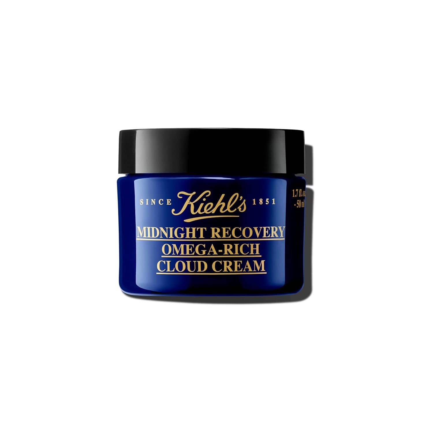 Kiehl’s Midnight Recovery Omega-Rich Cloud Night Cream, Anti-Aging Face Moisturizer Plumps & Restores Skin, Naturally Derived Formula Restores Barrier, Boosts Radiance & Moisture, For All Skin Types