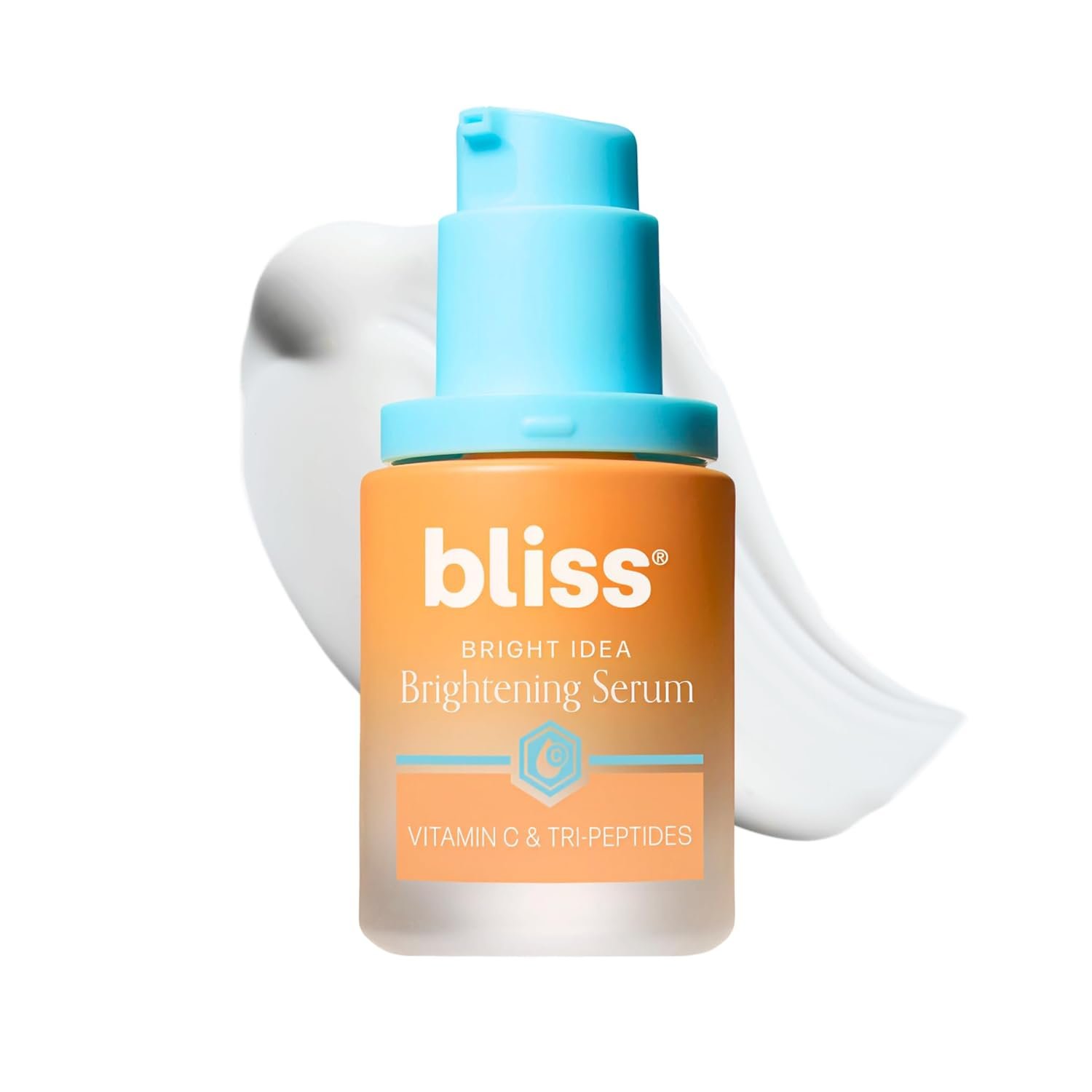 Bliss Vitamin C + Tri-Peptide Face Serum – Stabilized Vitamin C for Dark Spots, Fine Lines & Firmness – Brightening Serum with Collegen Boosting Peptides, Hyaluronic Acid, Squalane – 1 Fl Oz