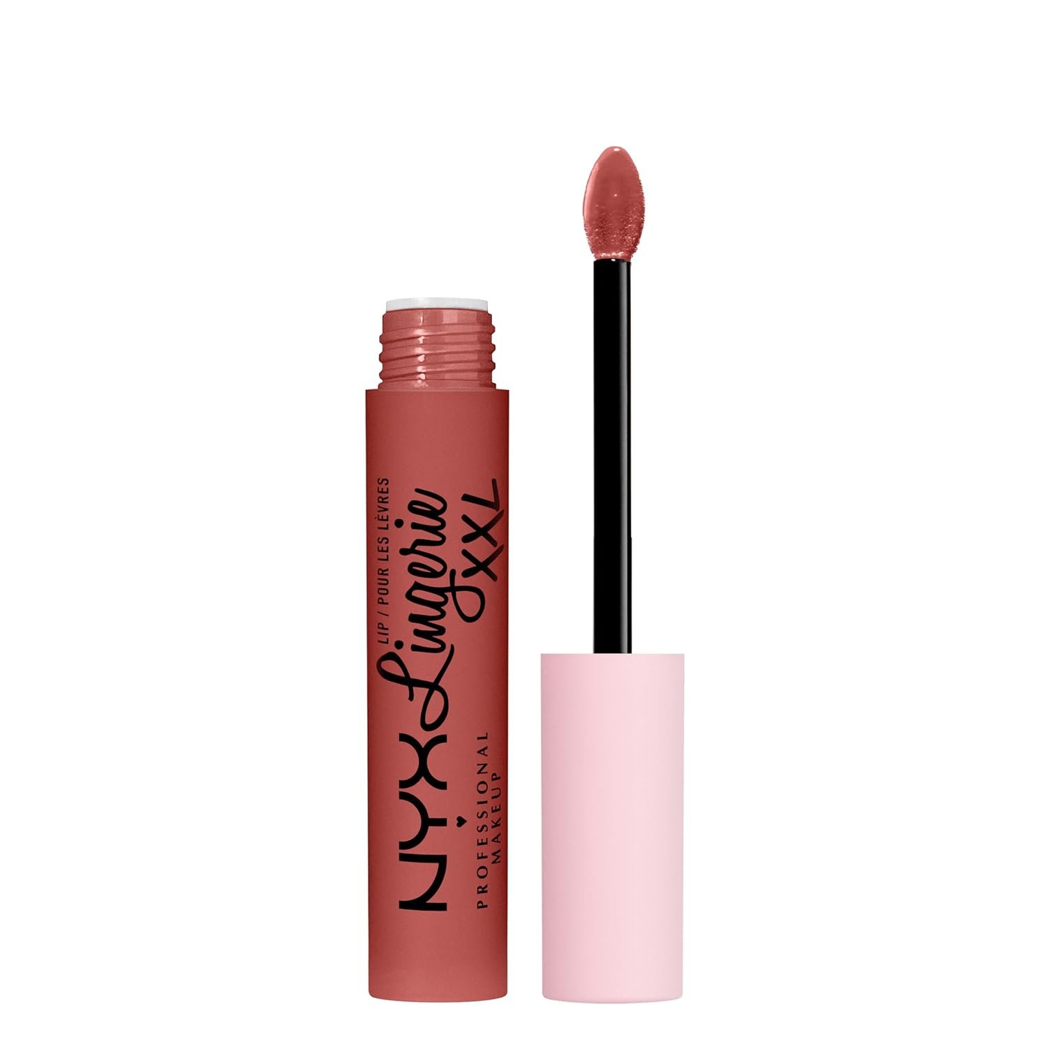 NYX PROFESSIONAL MAKEUP Lip Lingerie XXL Matte Liquid Lipstick – Warm Up (Red Rose)