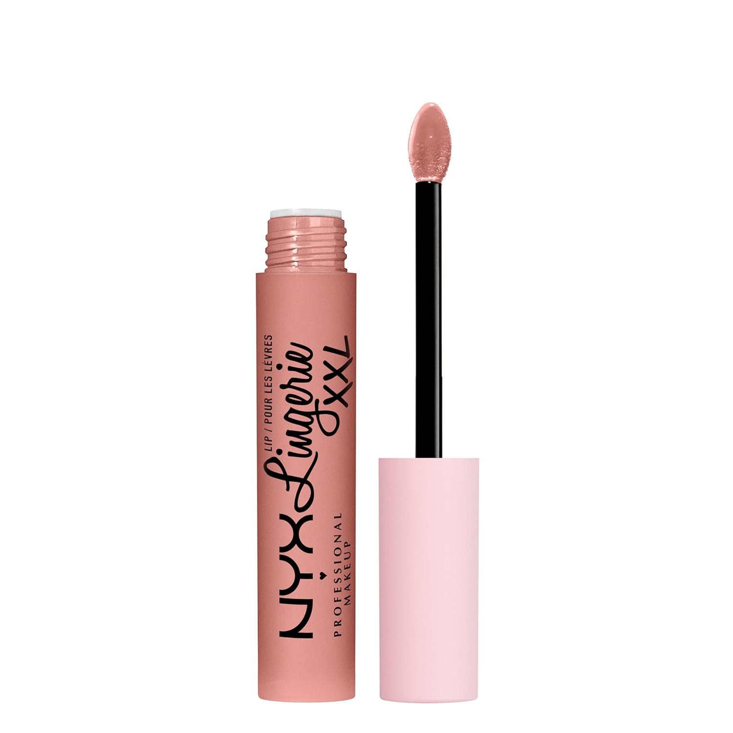 NYX PROFESSIONAL MAKEUP Lip Lingerie XXL Matte Liquid Lipstick – Undress’d (Pink Nude)