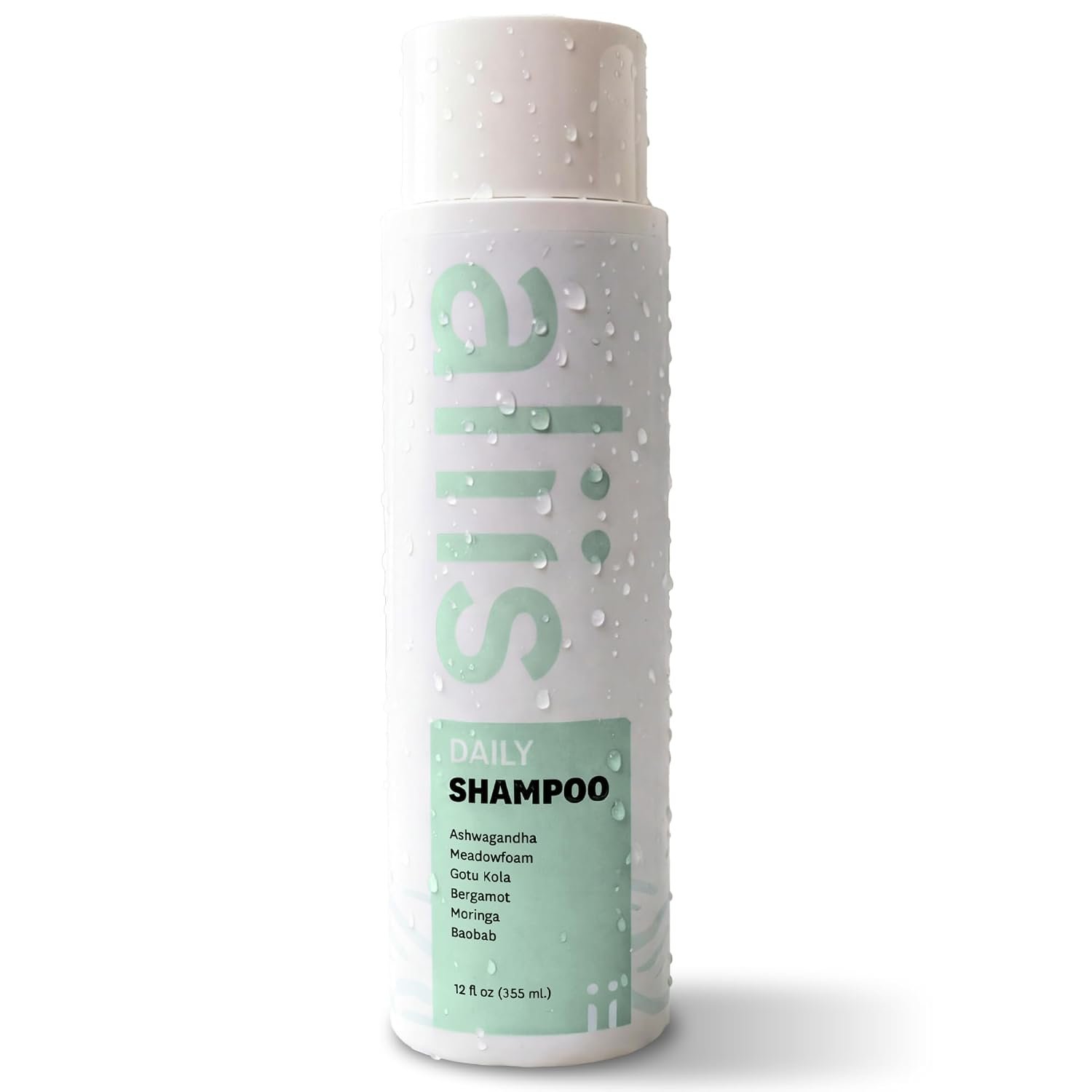 ALIIS Daily Shampoo – Sulfate-Free Formula for Gentle Cleansing, Moisturizing & pH-Balanced Care – Lightweight, Color-Safe, Vegan Shampoo for All Hair Types, Textures & Daily Use – 12 oz