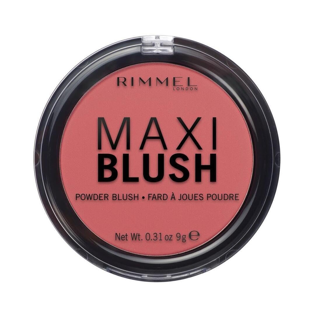 Rimmel London Maxi – 003 Wild Card – Blush Powder, Lightweight, Highly Pigmented, Blendable, 0.31oz