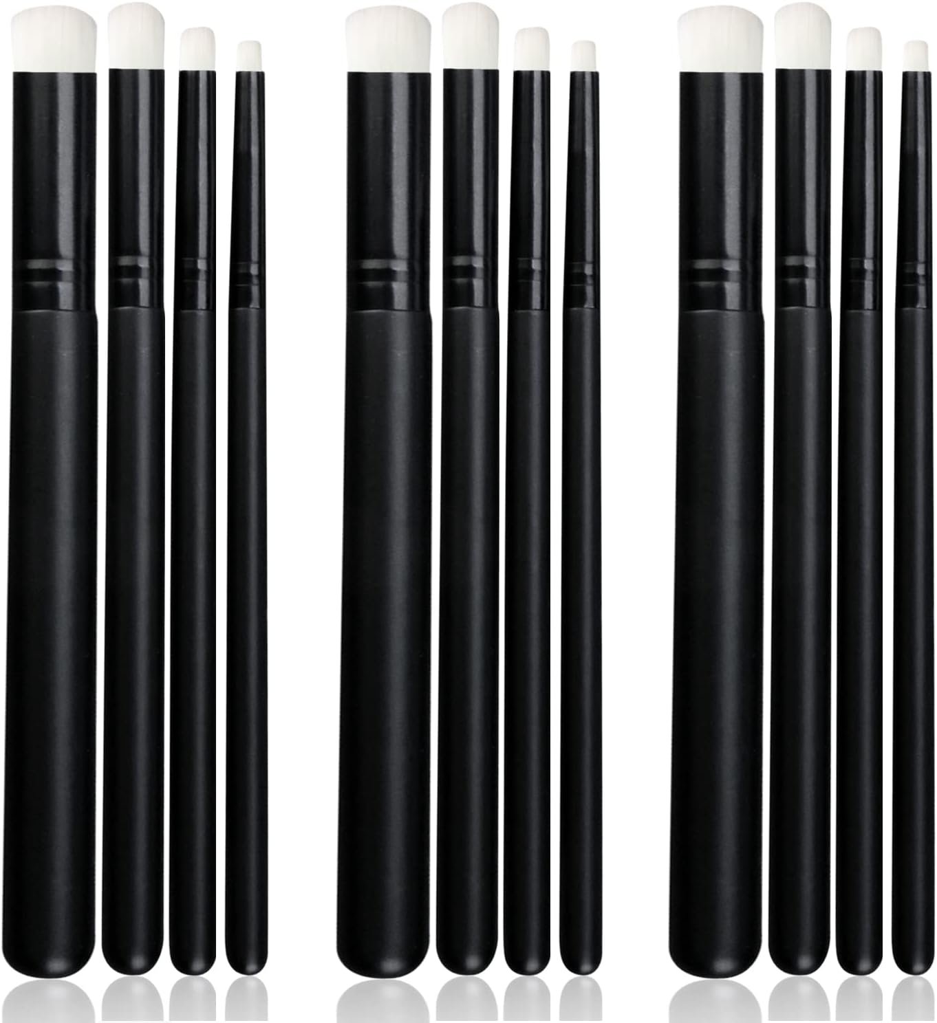 UNIMEIX Mini Blending Brushes for Card Making, Dry Miniature Painting Set Background Blender Paint Brushes Small Detailed Paint Watercolor Brushes (12 Pack)