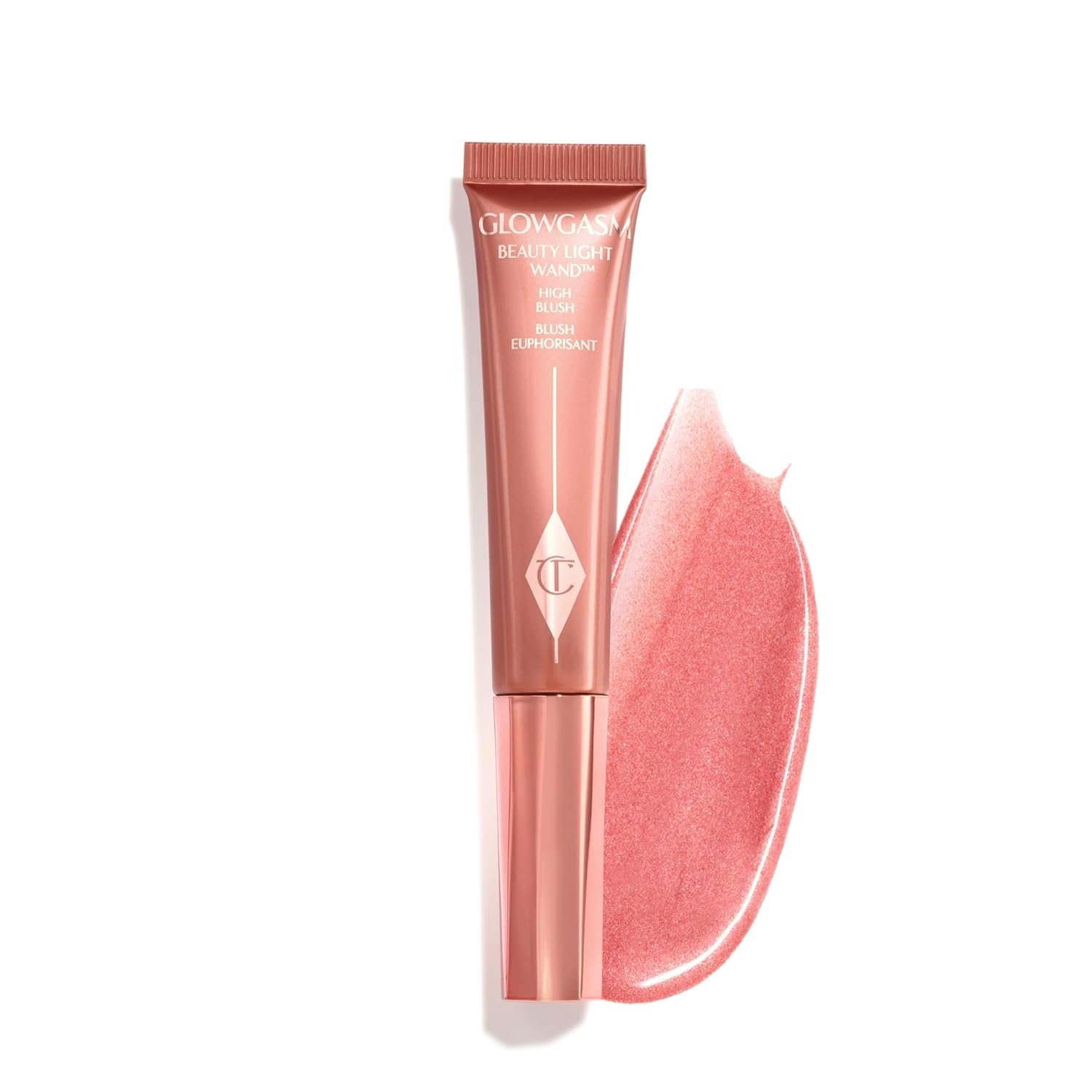 Charlotte Tilbury Beauty Light Wand Liquid Highlighter Makeup – Soft-Focus Highlighter & Blush for Cheeks – Pearlescent, Weightless Radiant Finish