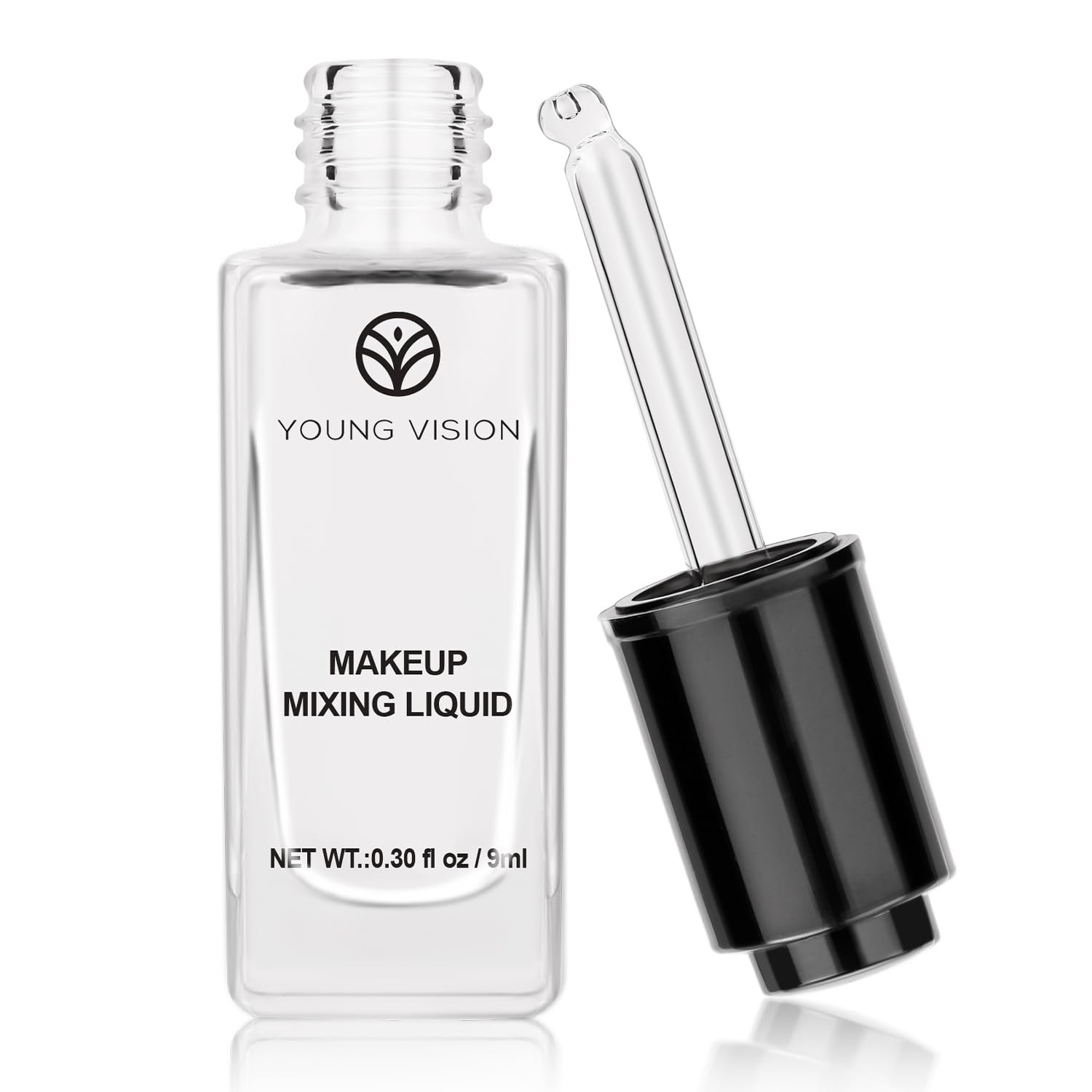YOUNG VISION Makeup Mixing Liquid, Eyeshadow/Foundation Mixing Medium Makeup, Eyeliner Sealer, Pigment Enhancer, Durability Waterproof Transparent Make up Fixer Liquid Drops, 9ml/0.3 fl oz