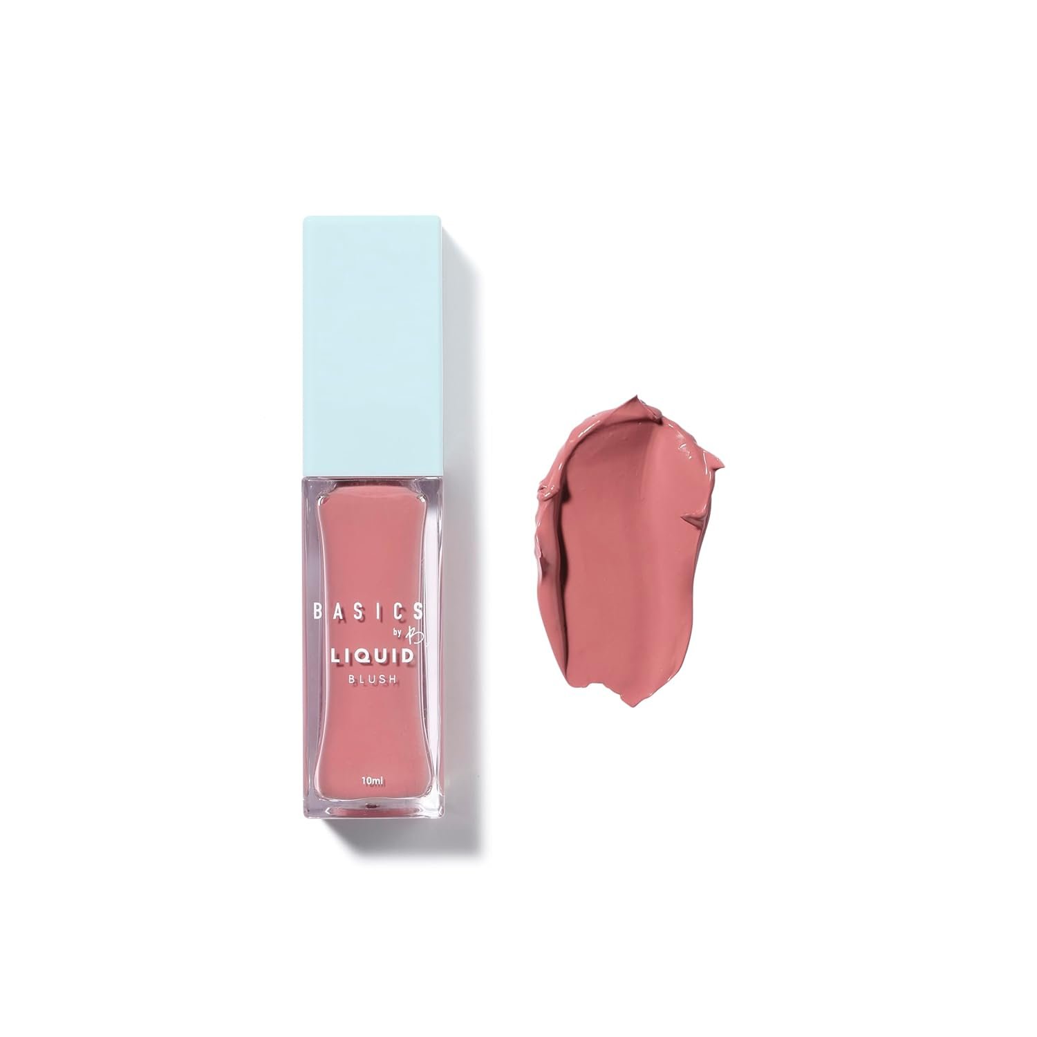 Basics by B – Liquid Blush | Buildable, Creamy Face Colour | Long-Lasting, Lightweight, Easy to Apply | Multi-Use for Cheeks, Eyes, Lips | Cruelty-Free, Vegan | Bay, Dusty Pink (10 ml)
