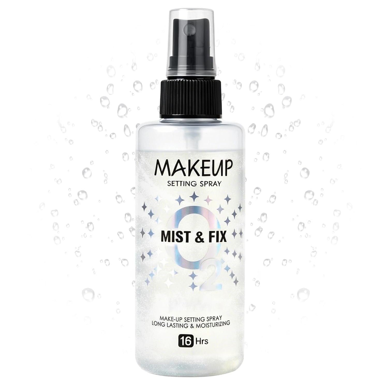 Setting Spray for Makeup, 16 Hr Long Lasting Fixing Spray Waterproof Transfer Resistant, Lightweight Hydrating Setting Mist with Shimmer Dewy Finish, Face Primer Make Up for All Skin Types, 3.72 Fl Oz