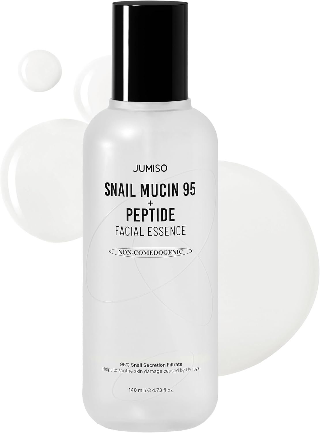 Snail Mucin 95 + Peptide Essence – Advanced Skin Repair Serum for Acne-Prone & Sun-Damaged Skin, Non-Comedogenic Facial Moisturizer with 5-Peptide Complex, Fragrance-Free, Slow-Aging, 4.73 fl.oz.