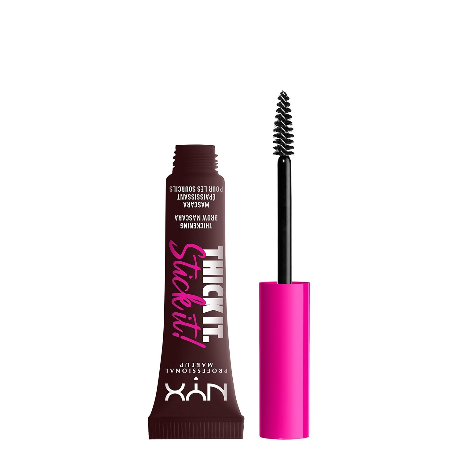 NYX PROFESSIONAL MAKEUP Thick It Stick It Thickening Brow Mascara, Eyebrow Gel – Espresso