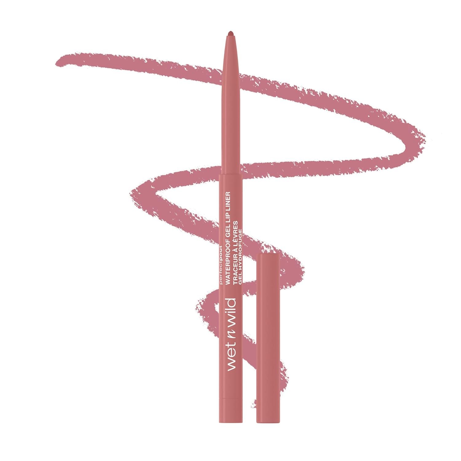 wet n wild Perfect Pout Matte Retractable Gel Lip Liner Pencil, Rich Creamy Long Lasting Color, Well-Defined and Flawless Application, Vegan & Cruelty-Free – Bare To Comment
