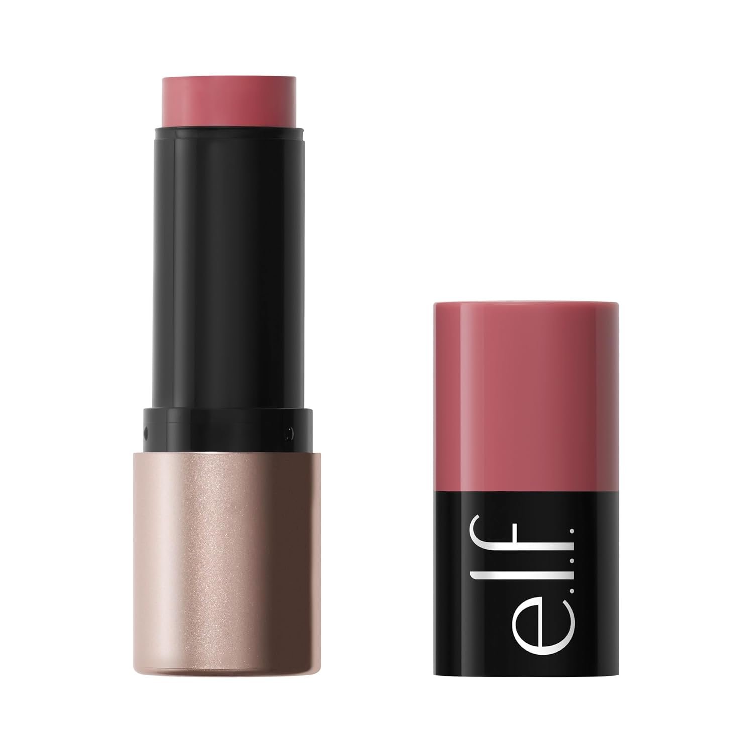 e.l.f. Soft Glam Cream Blush Stick, Buildable Cream Blush for A Natural Flush & Satin Finish, Made with Shea Butter, Vegan & Cruelty-Free, Muted Mauve