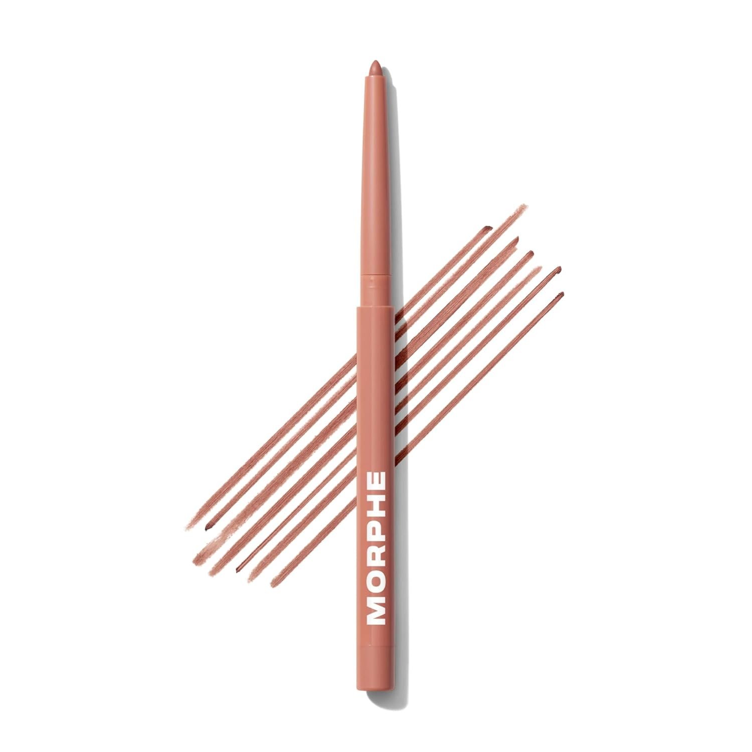 MORPHE Soulmatte Gel Lip Liner – Creamy Lip Pencil with a Matte Formula – Precision Contour Pencil with Sweet Almond & Tea Seed Oil for Long-Lasting Definition – Quick Crush (0.007 oz)