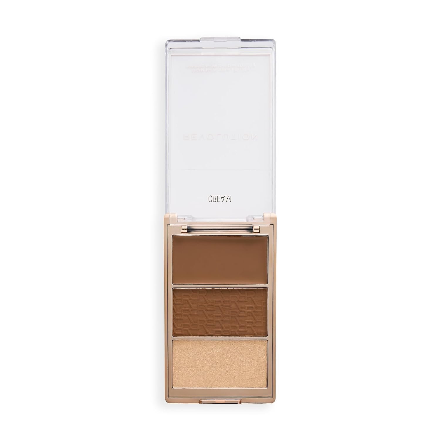 Revolution, Bronze Icon Palette, Cream, Matte, & Shimmer Bronzer Trio for Buildable Glow, Infused with Hyaluronic Acid, Vegan & Cruelty-Free, Golden Medium, 0.09 oz