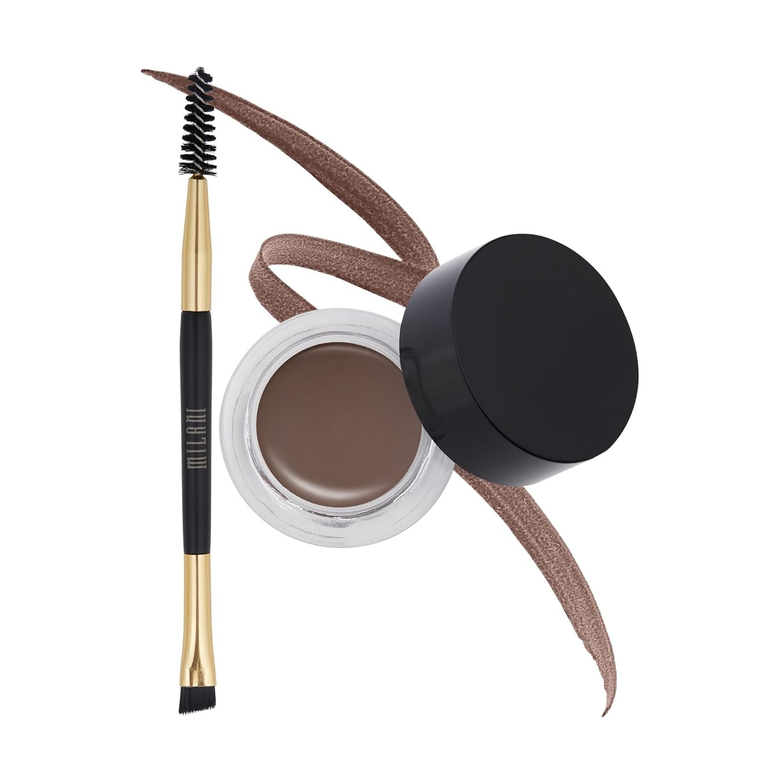 Milani Stay Put Brow Color – Dark Brown (0.09 Ounce) Vegan, Cruelty-Free Eyebrow Color that Fills and Shapes Brows