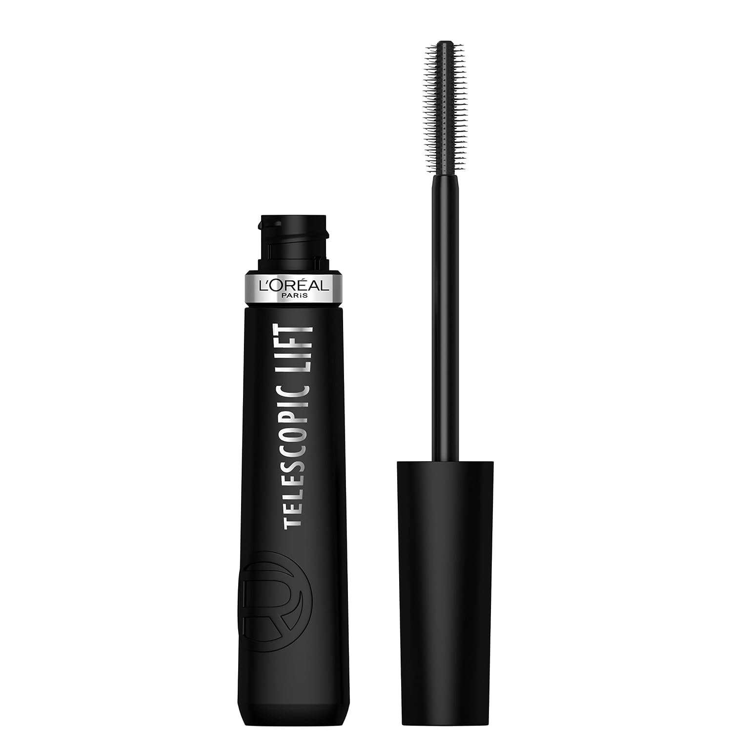 L’Oreal Paris Telescopic Lift Mascara, Lengthening and Volumizing Eye Makeup, Lash Lift with Up to 36HR Wear, Washable, Blackest Black, 0.33 Fl Oz
