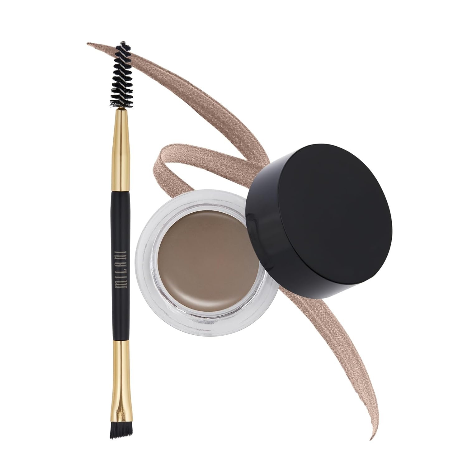Milani Stay Put Brow Color – Medium Brown (0.09 Ounce) Vegan, Cruelty-Free Eyebrow Color that Fills and Shapes Brows