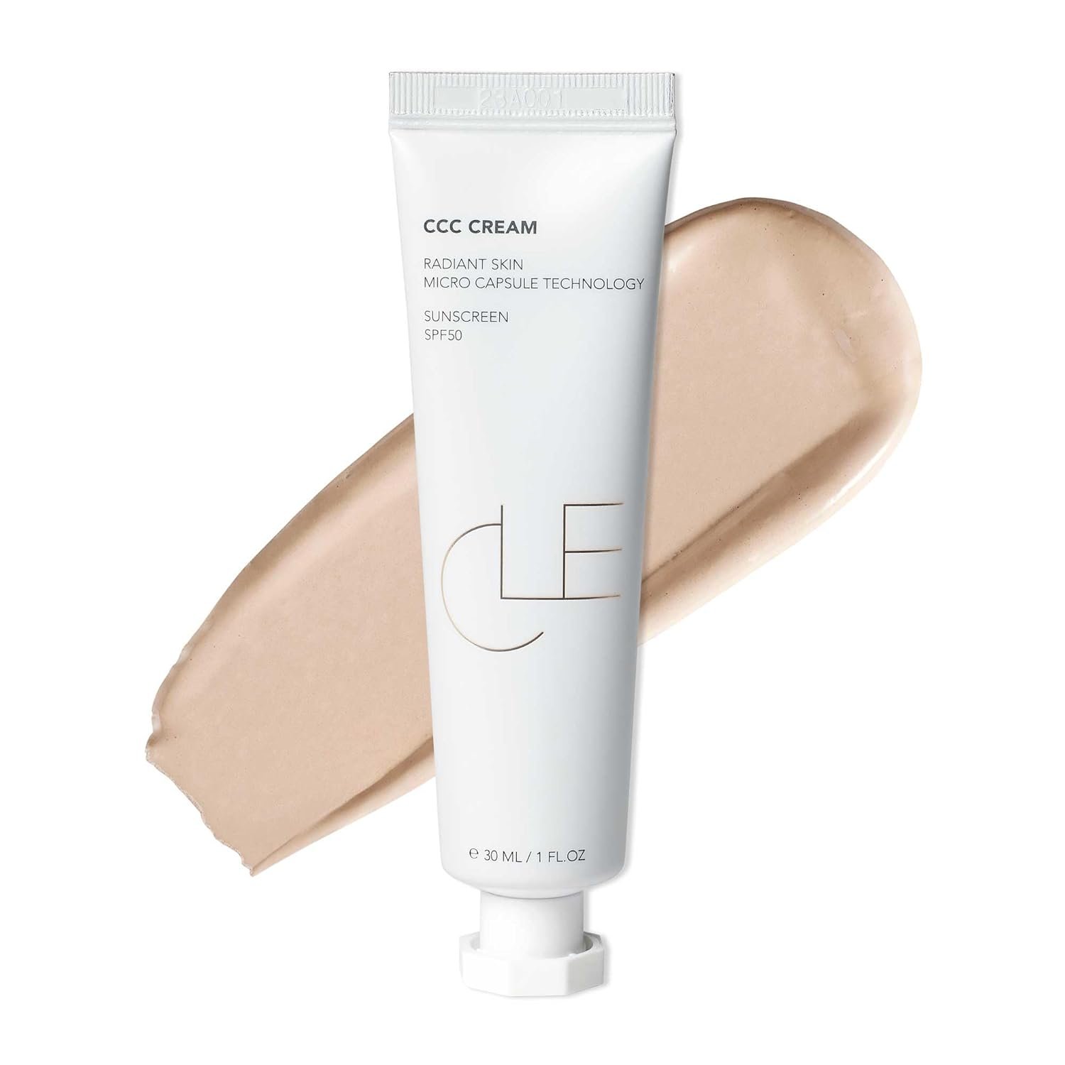 CLE Cosmetics CCC Cream (Warm Light 103 / SPF 50) – Color Correcting With Sunscreen – Lightweight, Hydrating Foundation – BB & CC Hybrid – Light to Medium Coverage – 1 fl oz