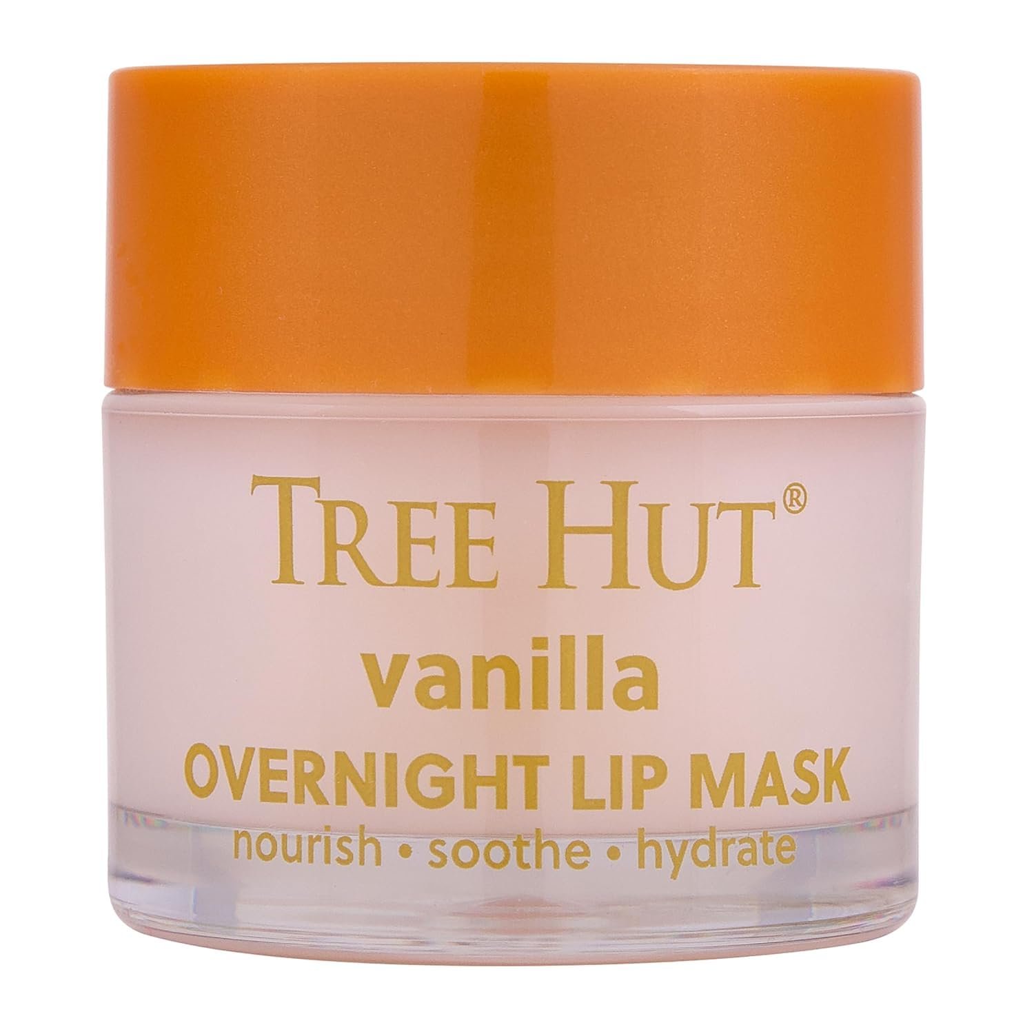 Tree Hut Vanilla Overnight Lip Mask, Hydrating & Moisturizing Lip Treatment with Shea Butter, Vitamin E, Nourishing Lip Care for Soft, Smooth Lips, Overnight Lip Repair Balm, 0.6 oz