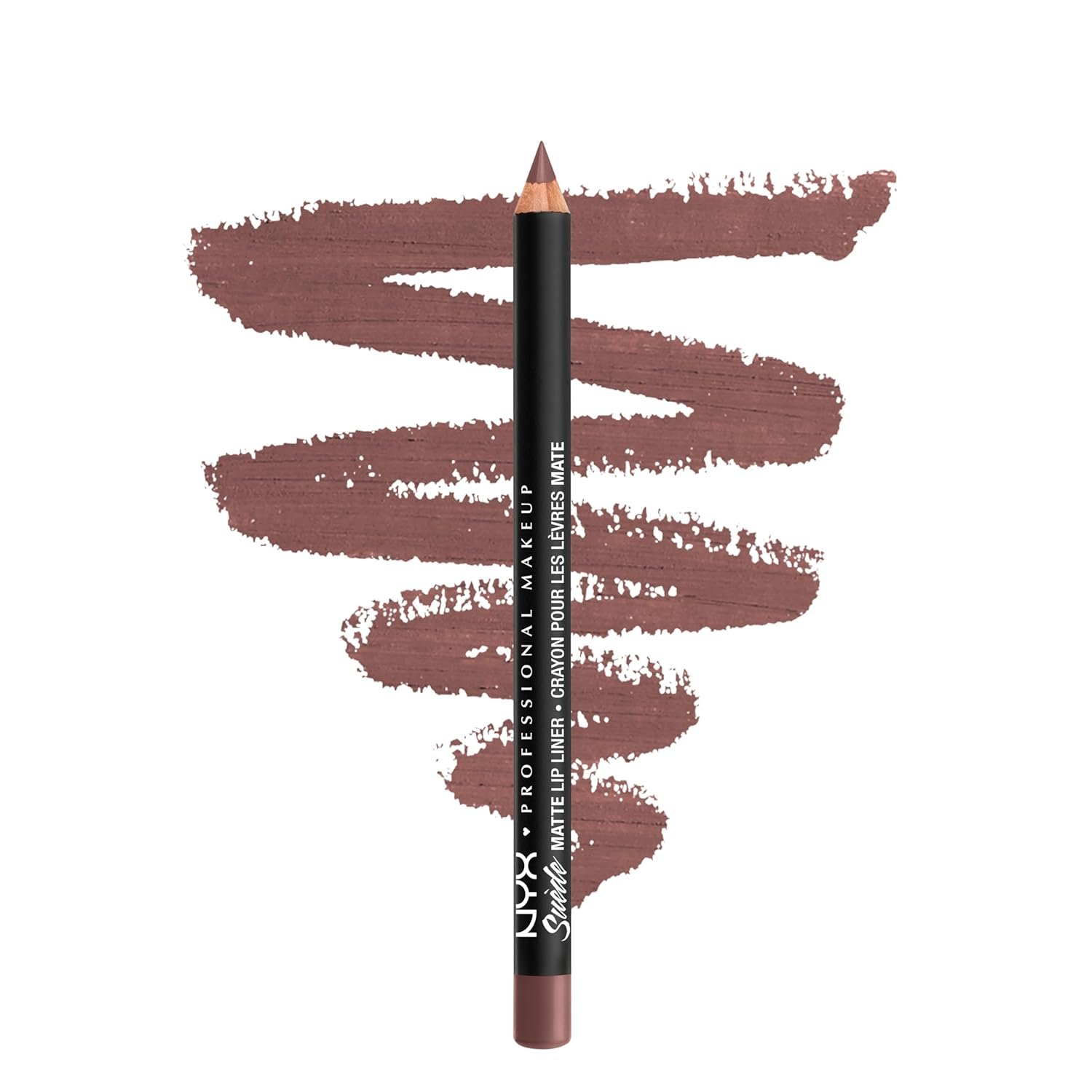 NYX PROFESSIONAL MAKEUP Suede Matte Lip Liner, Velvety-Smooth, Long-Lasting Formula For A Defined Lip Makeup Look – Los Angeles (Brown)