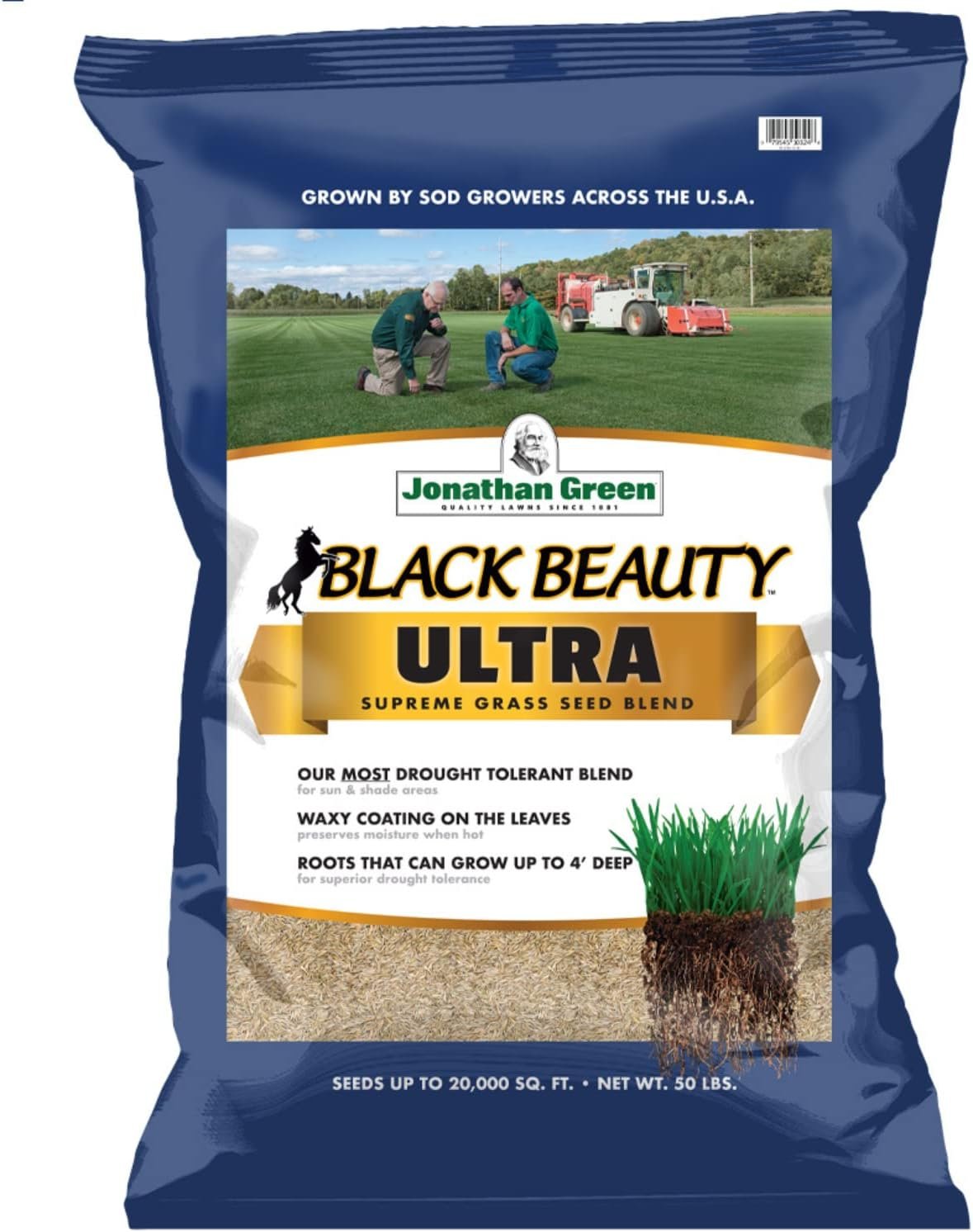 Jonathan Green (10324) Black Beauty Ultra Grass Seed – Cool Season Lawn Seed (50 lb)