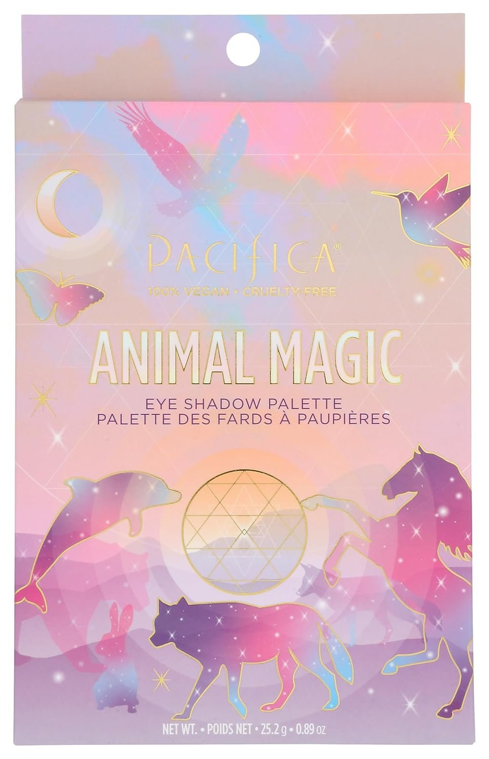 Pacifica Eyeshadow Palette – Animal Magic with Colorful Blendable Shades, Highly Pigmented Mineral Eyeshadow, Talc-Free, Vegan & Cruelty-Free, 0.89 oz (28 Shades)