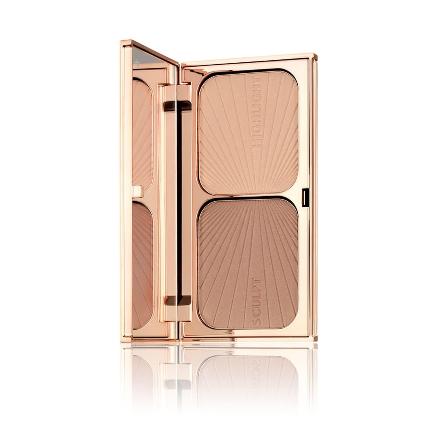 Charlotte Tilbury Filmstar Bronze & Glow Sculpting Contour & Highlighter Duo – Blendable Bronzer & Glow Highlight Palette for a Sun-Kissed Summer Glow