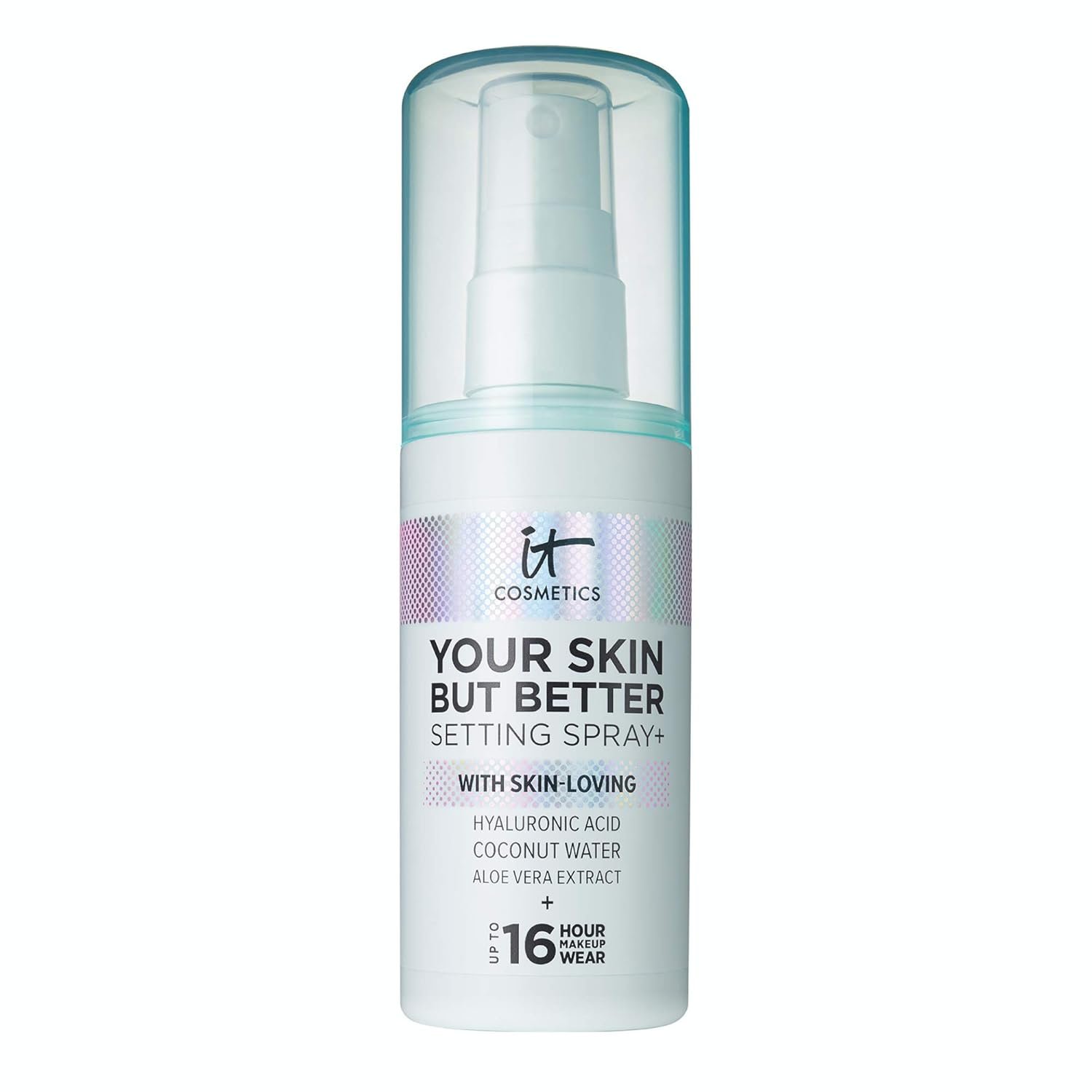IT Cosmetics Your Skin But Better Makeup Setting Spray – Protects Makeup, Controls Shine, Provides Hydration – 16-Hour Hold – With Hyaluronic Acid, Coconut Water & Aloe Vera